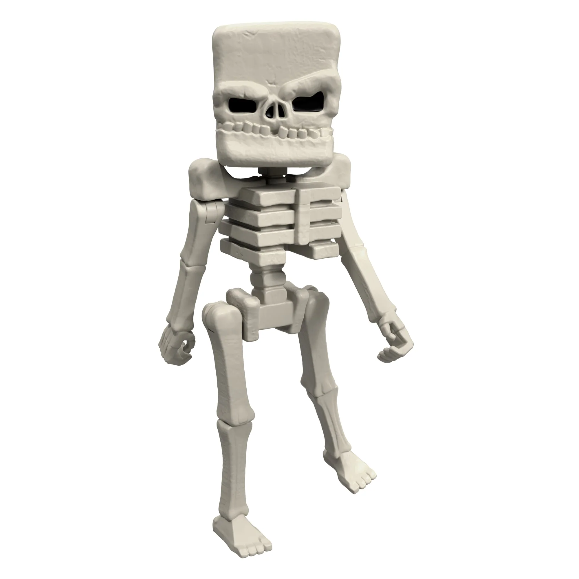Minecraft Skeleton Action Figure & Accessories, 4-inch Toy Set inspired By A Minecraft Movie