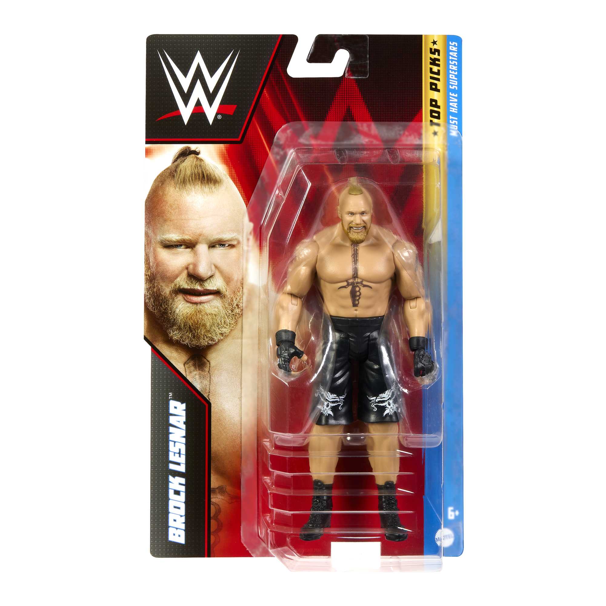 WWE Top Picks Brock Lesnar Action Figure, Collectible WWE Toys