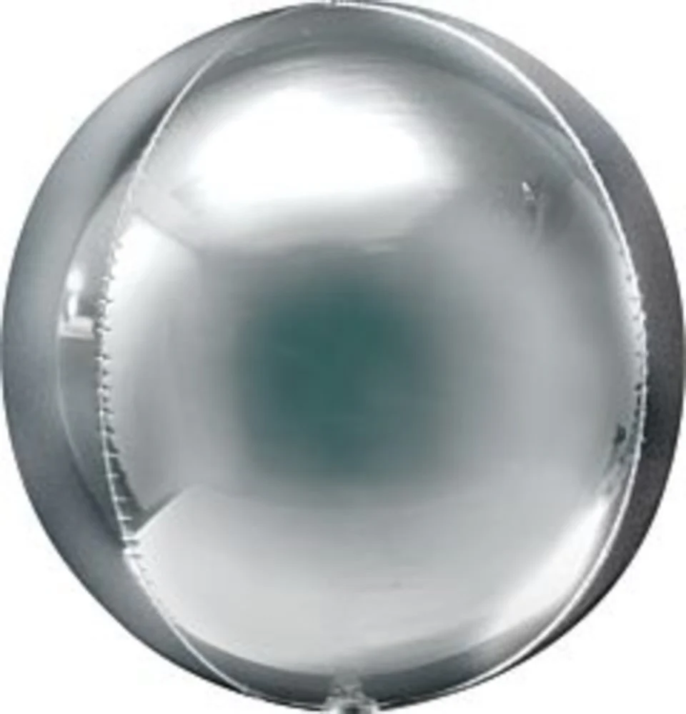 Anagram Silver Orbz 21 inch Foil Balloon 1ct