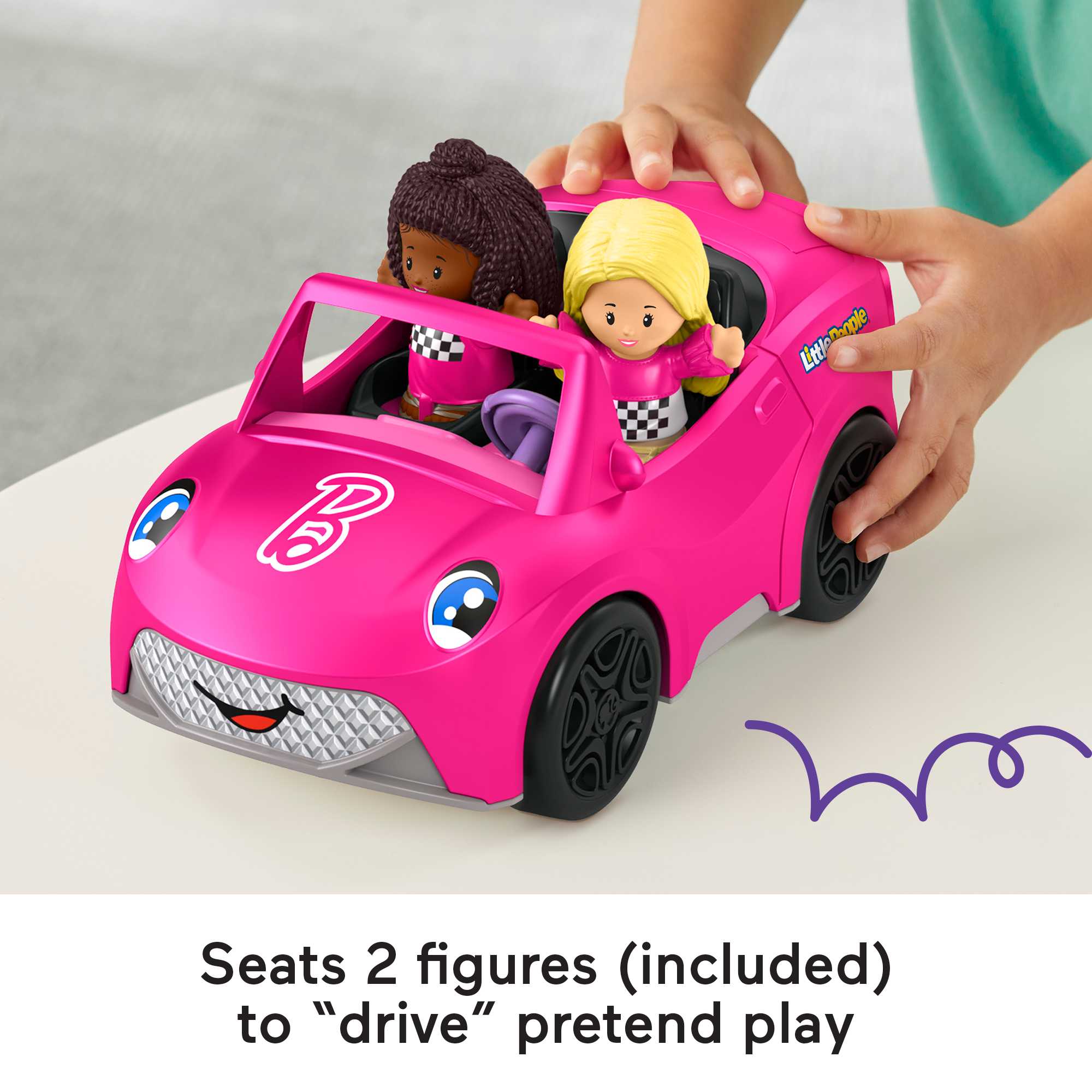 Barbie Convertible Vehicle And Figure Set By Little People
