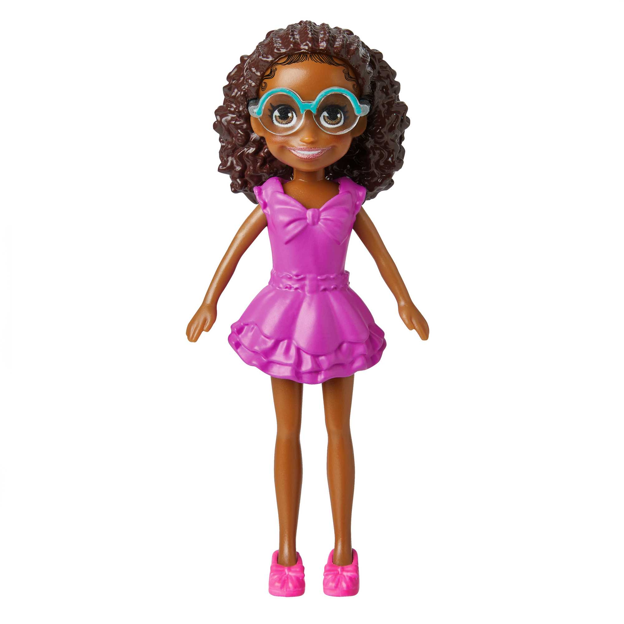 Polly Pocket Doll & 18 Accessories, Shani Art Studio Tinted-Transparent Pack