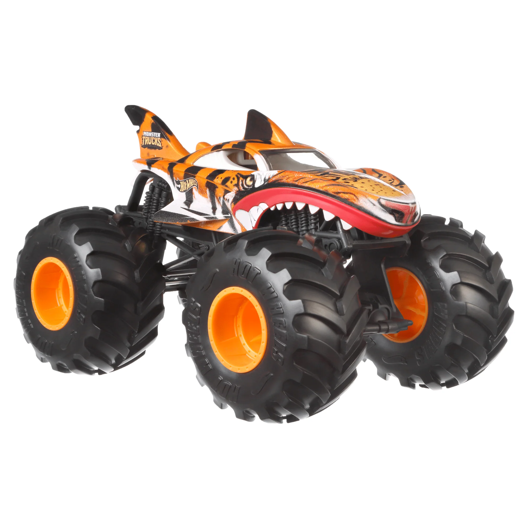 Hot Wheels Monster Trucks Ve��culo de Brinquedo Tiger Shark Escala 1:24