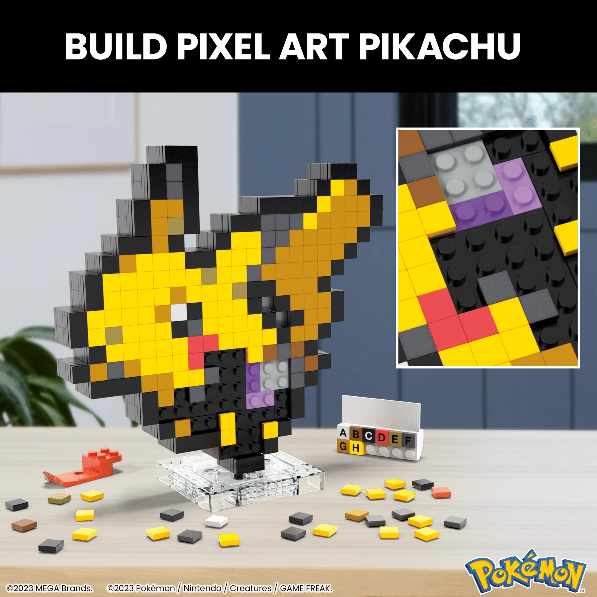 MEGA Pok��mon Pikachu Building Toy Kit (400 Pieces) Retro Set For Collectors