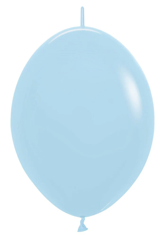 12 inch Sempertex Pastel Matte Blue LINK-O-LOON 50ct