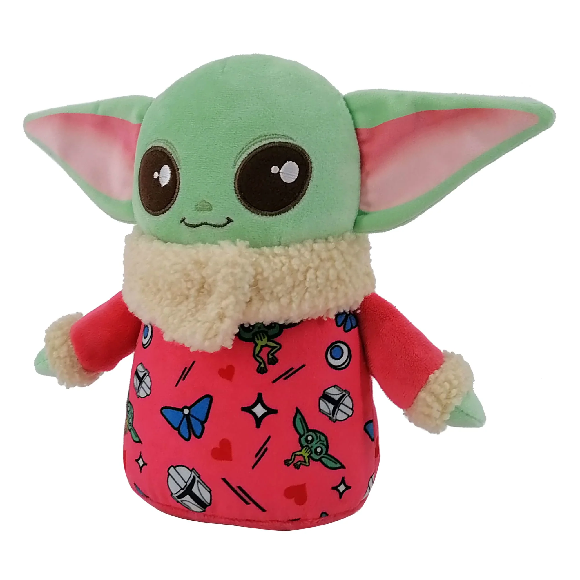 Star Wars The Mandalorian Seasonal Grogu Plush, 8-Inch Soft Toy in Valentine's Day Sweater