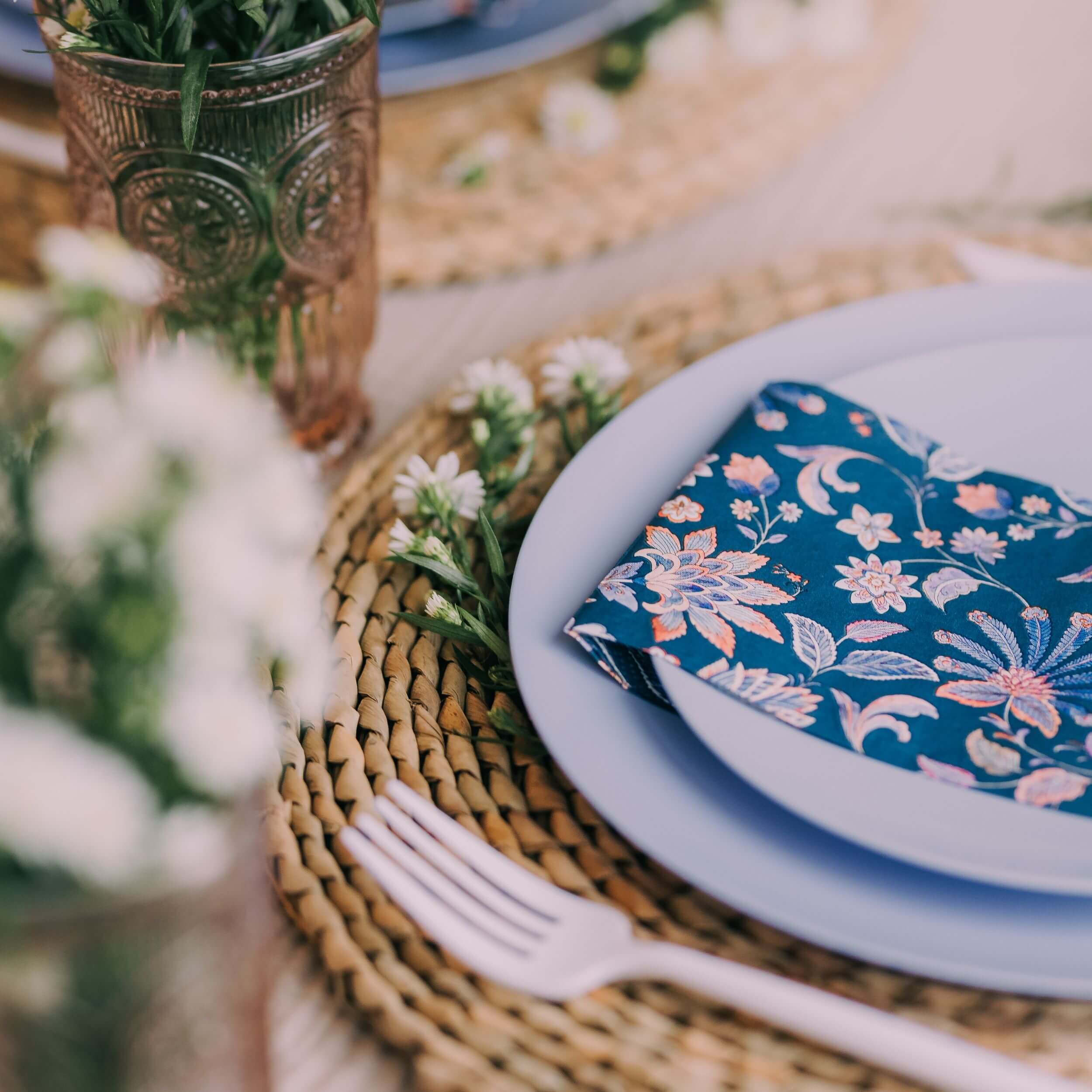 Paisly Print Dinner Napkin | 20 Count