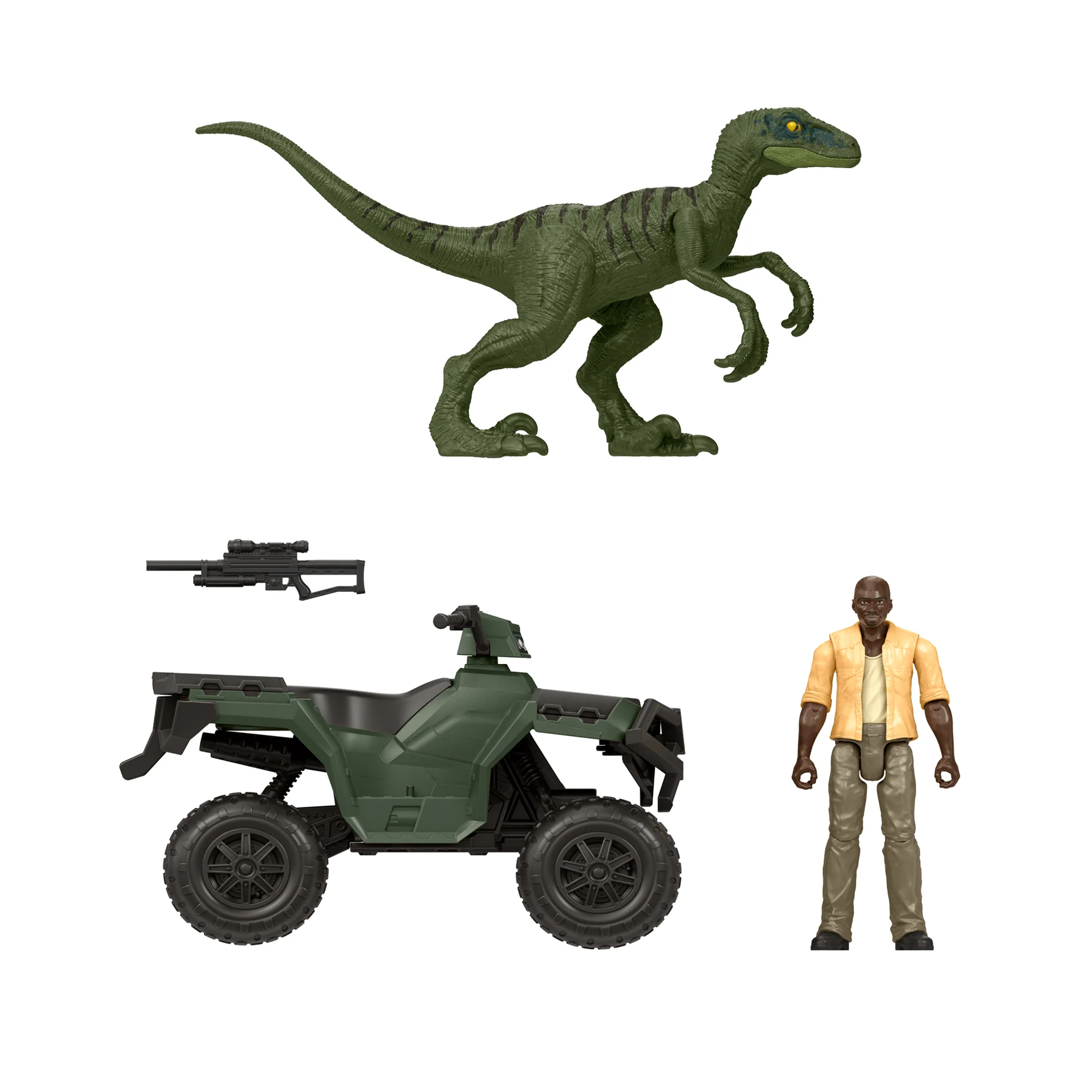 Jurassic World Legacy Collection Barry Semb��ne Action Figure, ATV & Dinosaur Toy Set, 3.75-in Scale