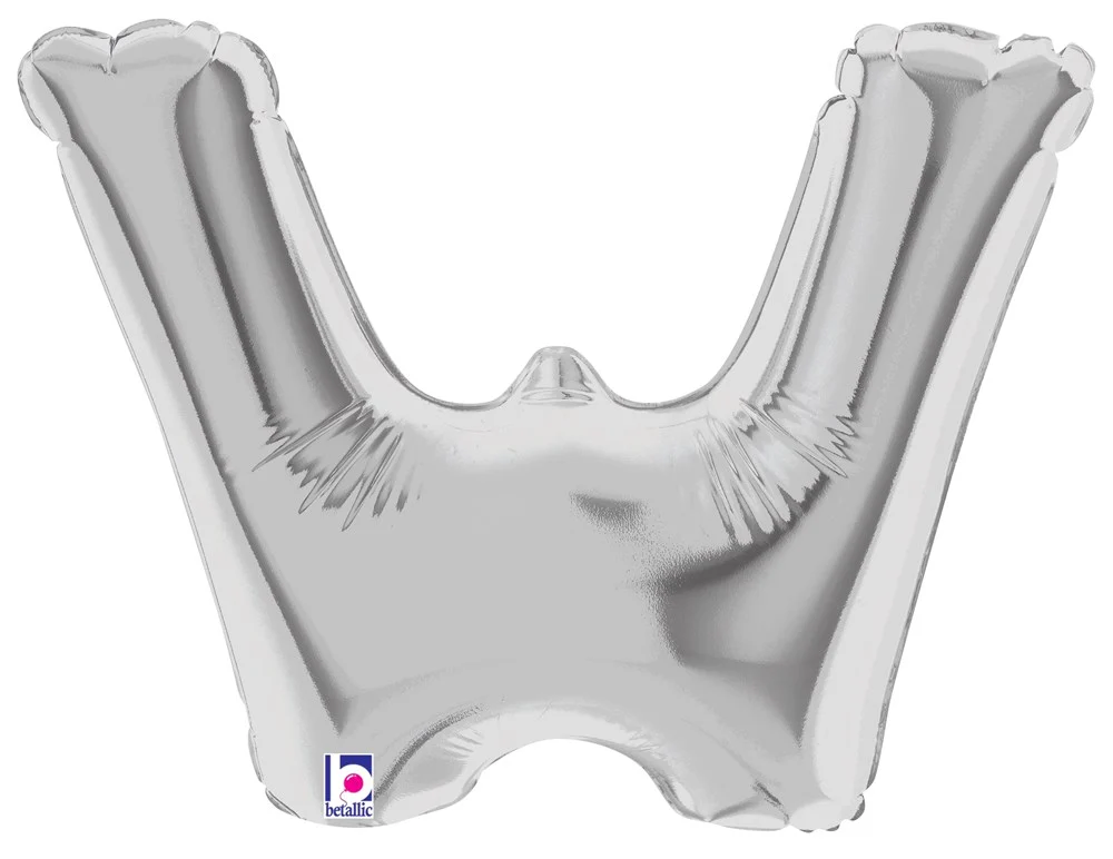 Betallic W Silver 7 inch Air-Filled Shape 1ct