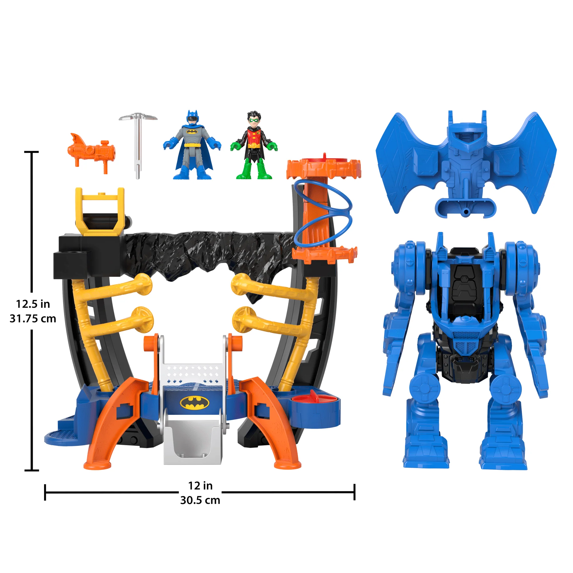 Imaginext DC Super Friends Batman Playset, Robo Command Center With Detachable 10-Inch Robot