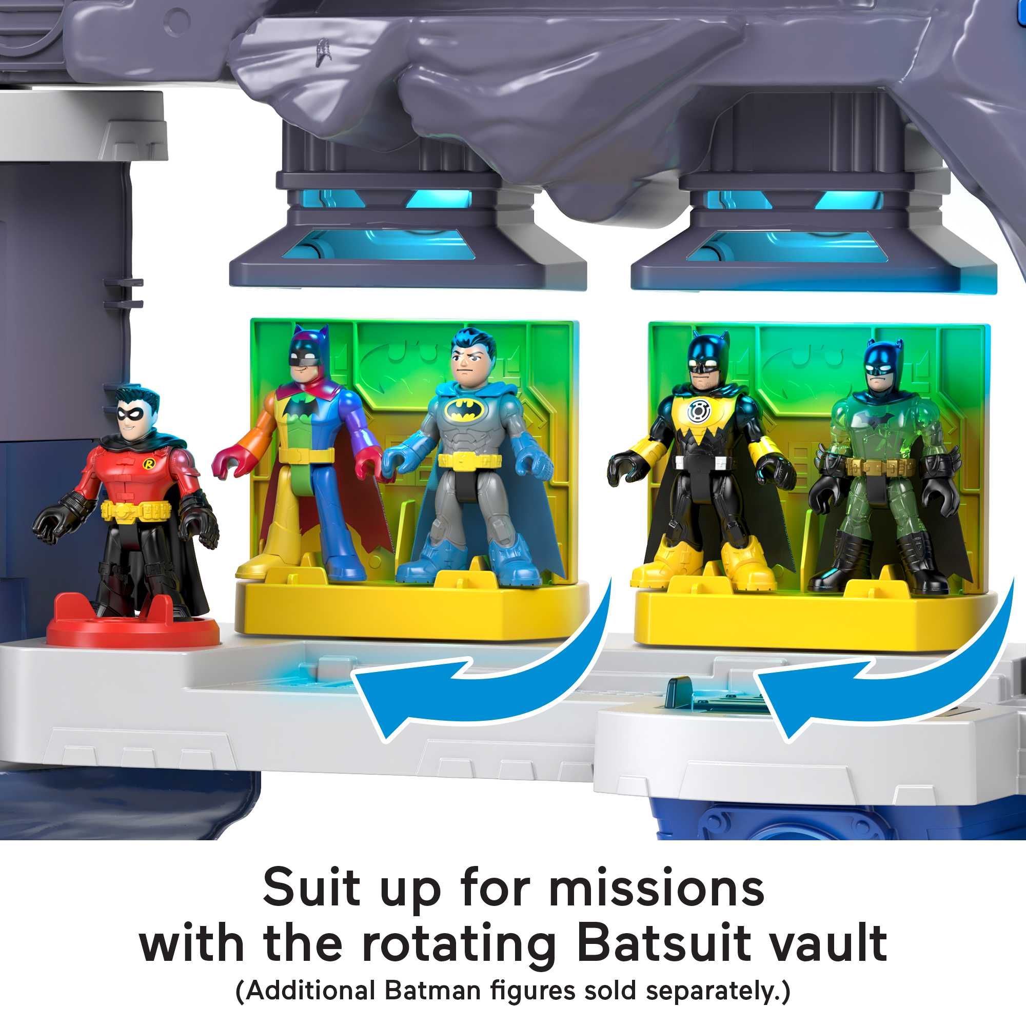 Imaginext DC Super Friends Batman Toy, Batcave Playset With Interactive Lights & Sounds, 18 Pieces