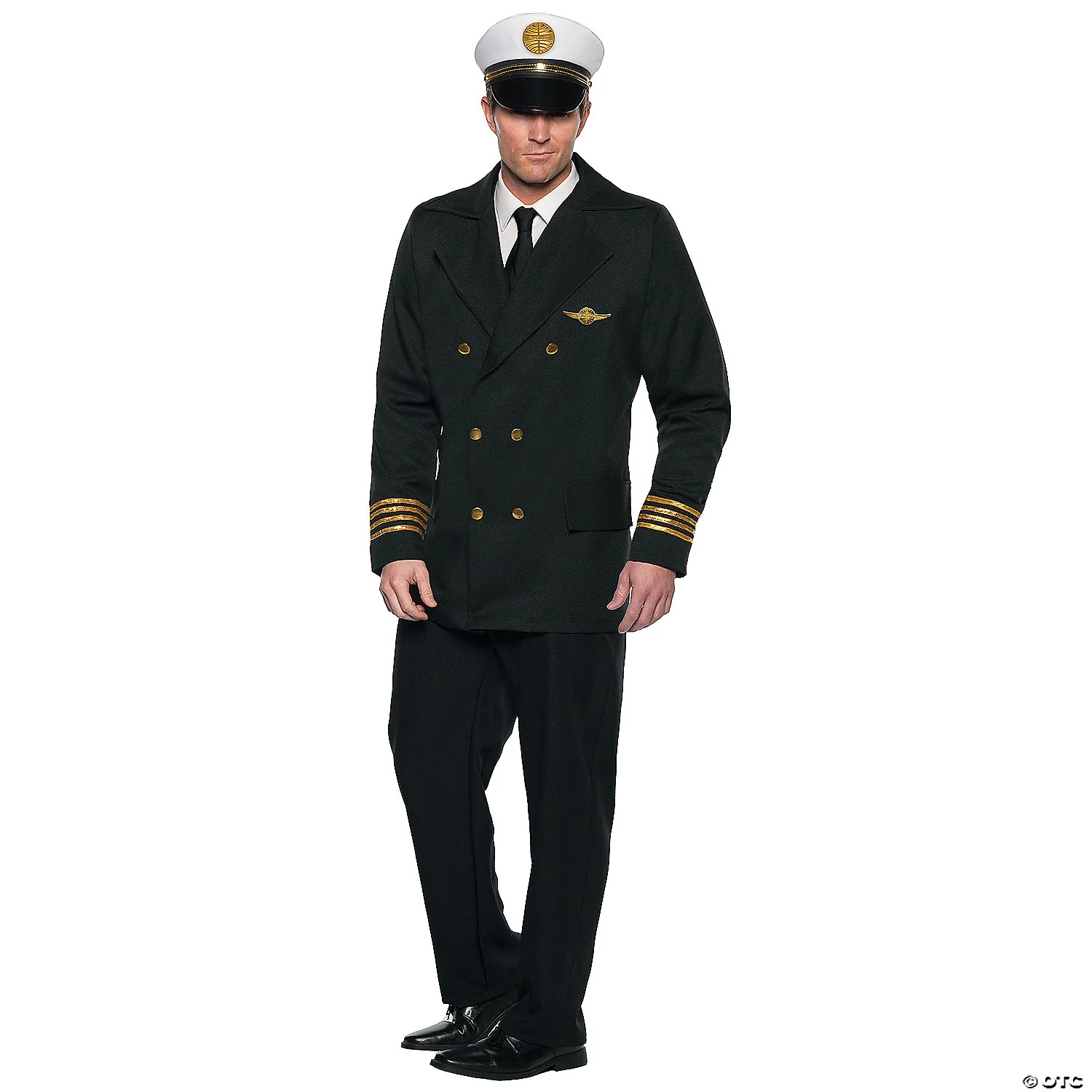 Deluxe Pan Am Air Pilot Adult Costume - Fly Back to the Golden Age of Travel! a?????e??��a??a?????