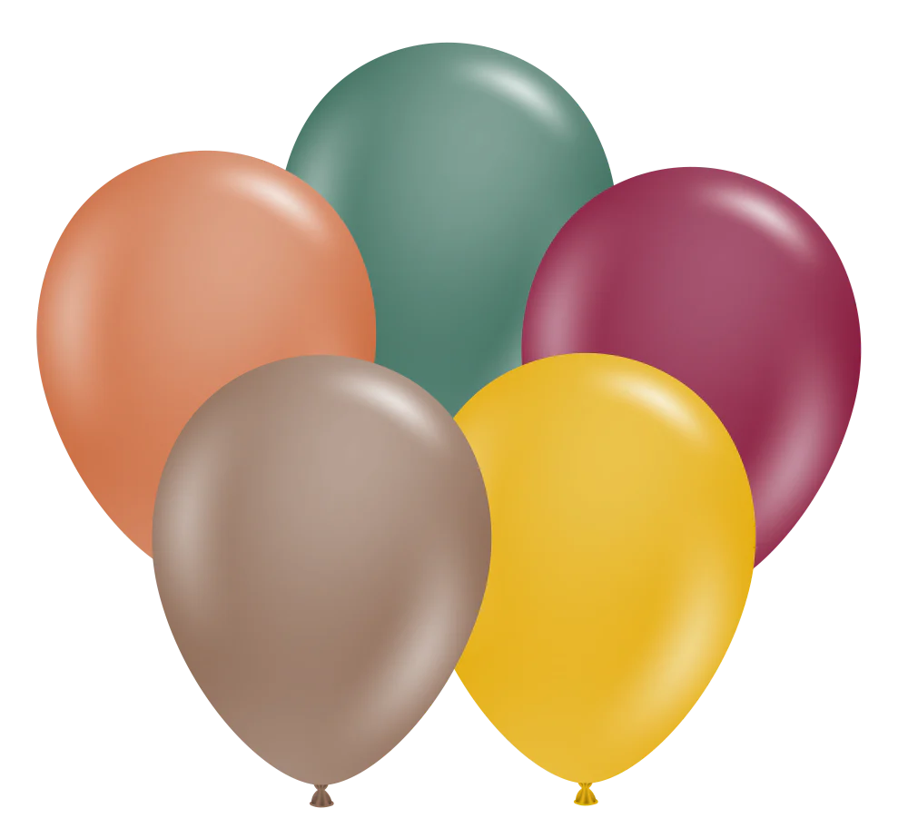 Tuftex Autumn Assorted 11 inch Latex Balloons 100ct