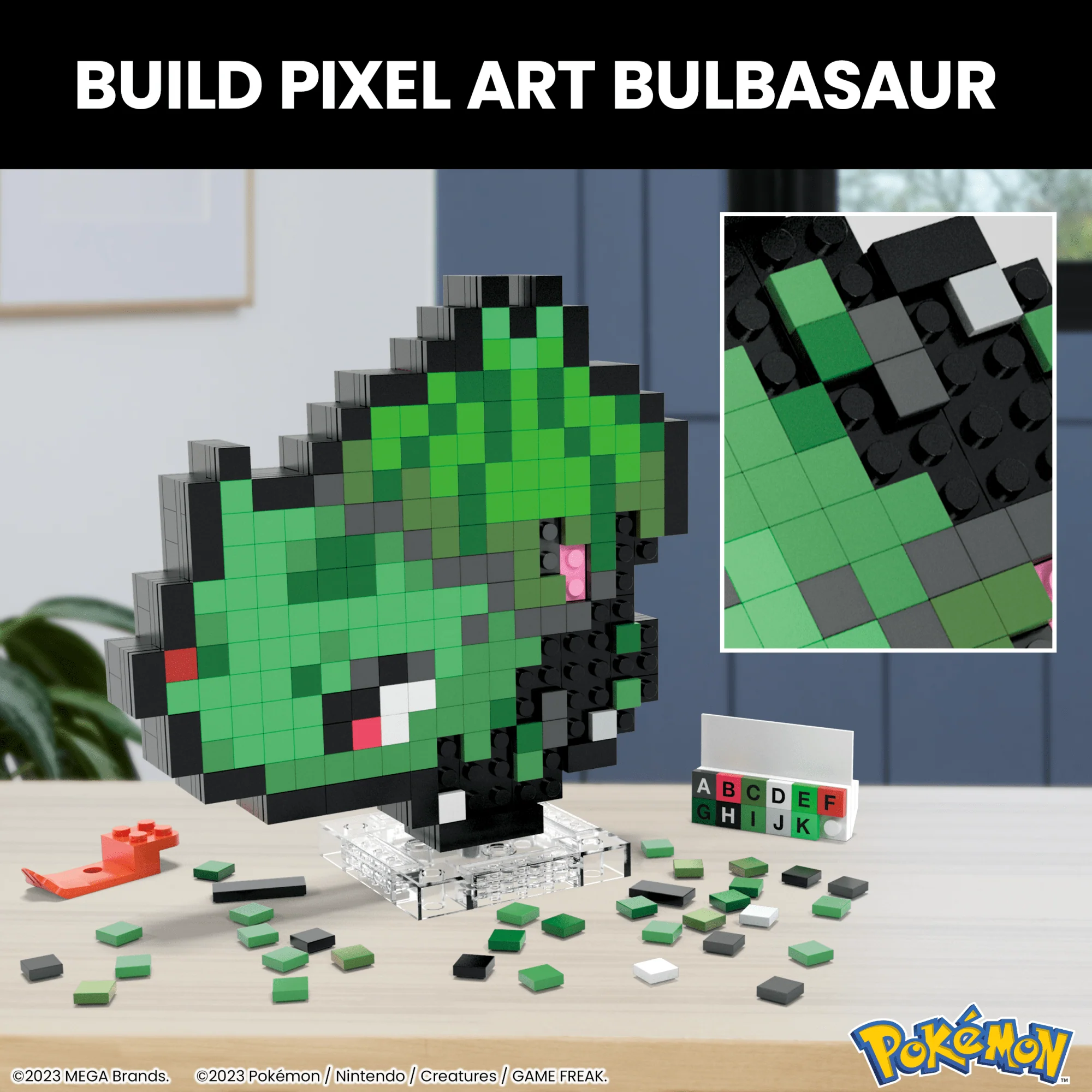 MEGA Pok��mon Bulbasaur Building Toy Kit (374 Pieces) Retro Set For Collectors