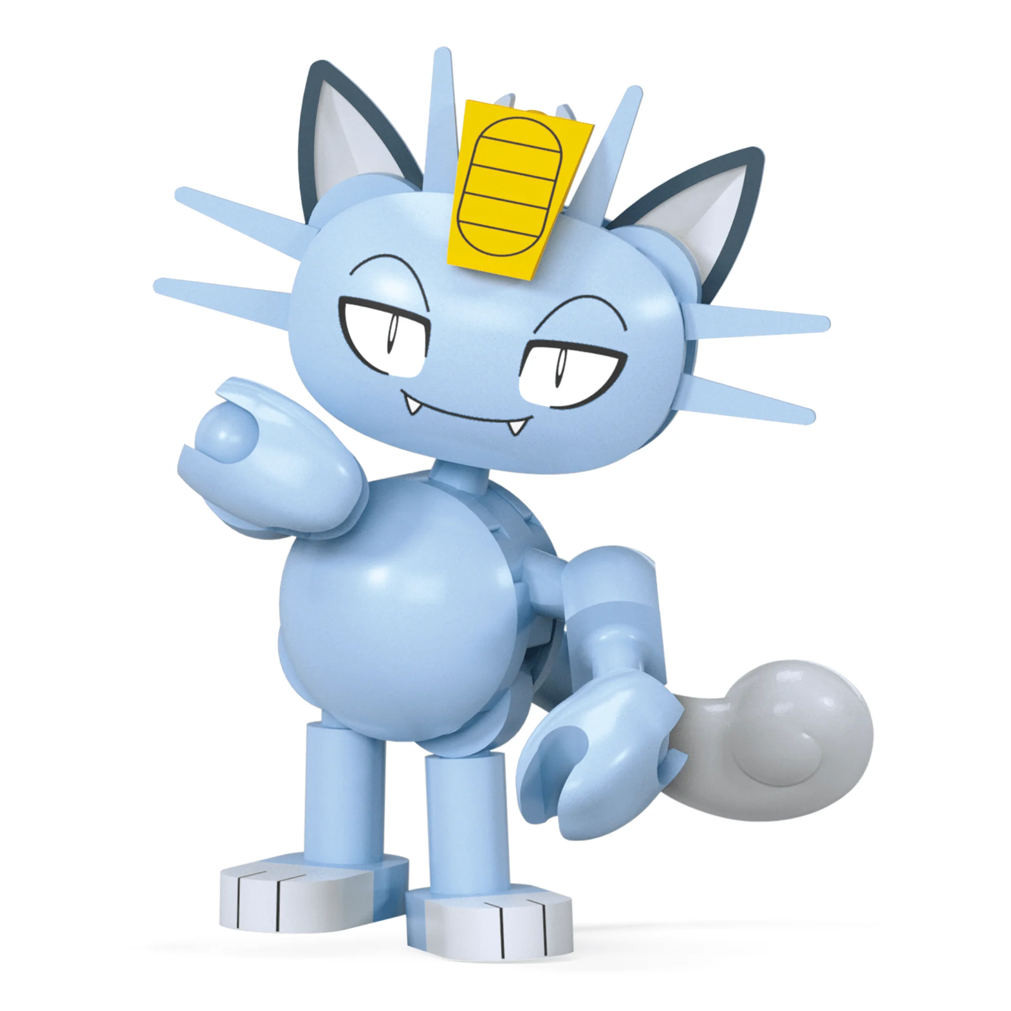 MEGA Pok��mon Alolan Meowth Building Toy Kit, Poseable Action Figure (28 Pieces) For Kids