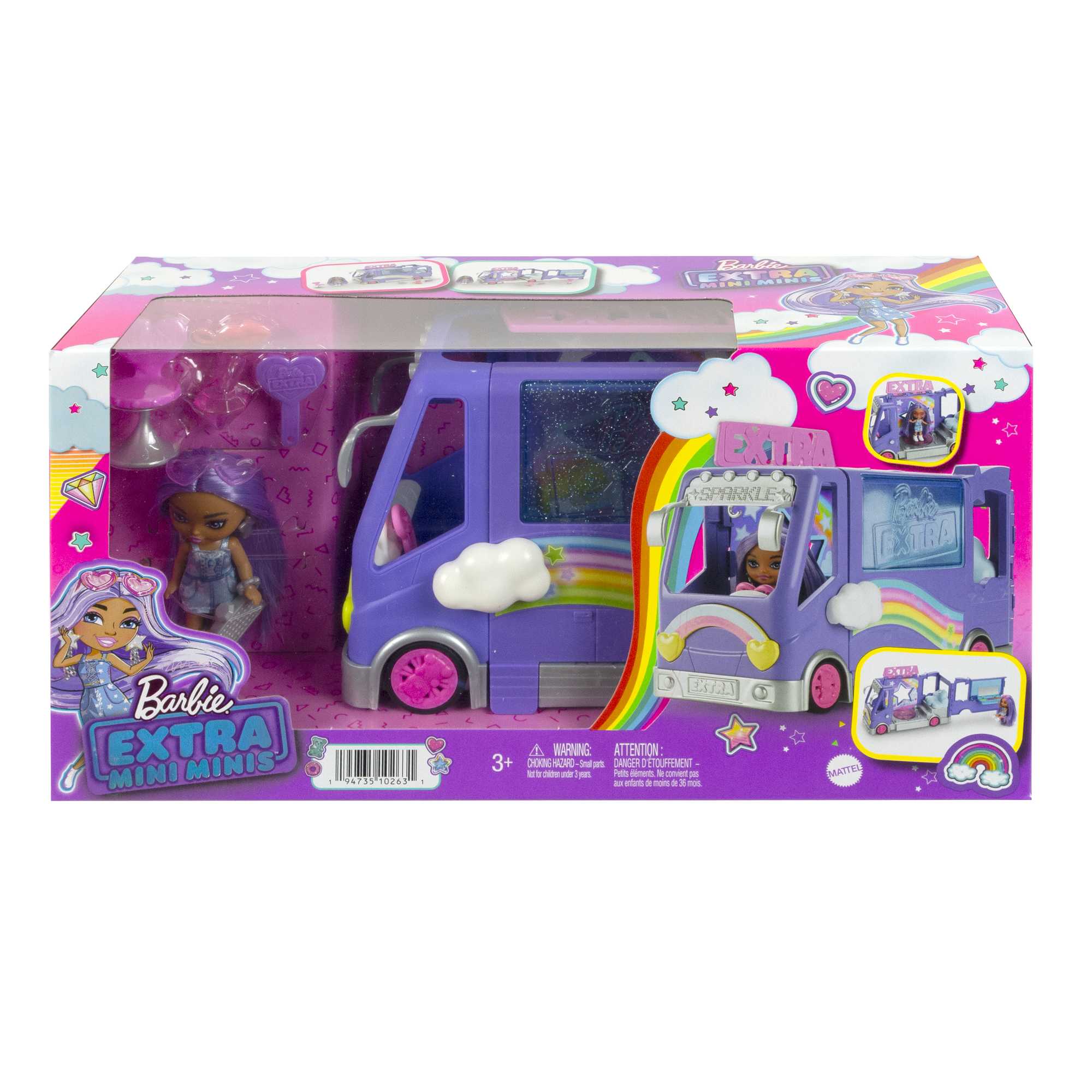 Barbie Sets, Barbie Extra Mini Minis Doll And Tour Bus Playset