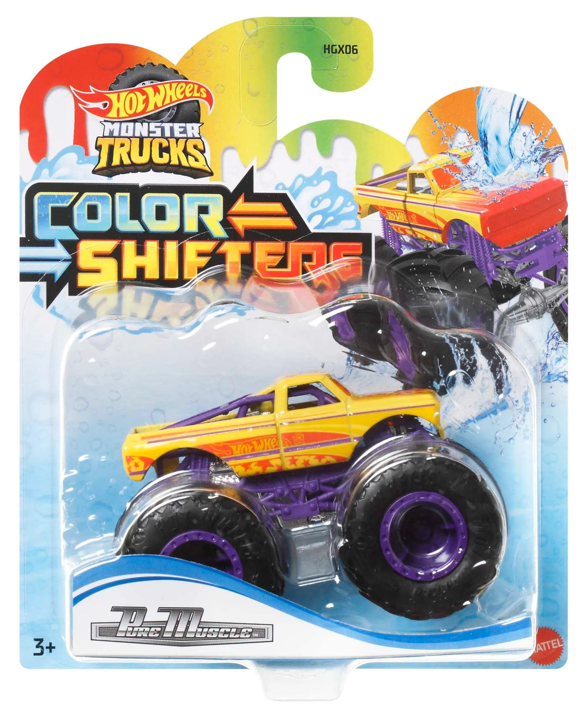 Hot Wheels Monster Trucks Color Shifters Pure Muscle Vehicle
