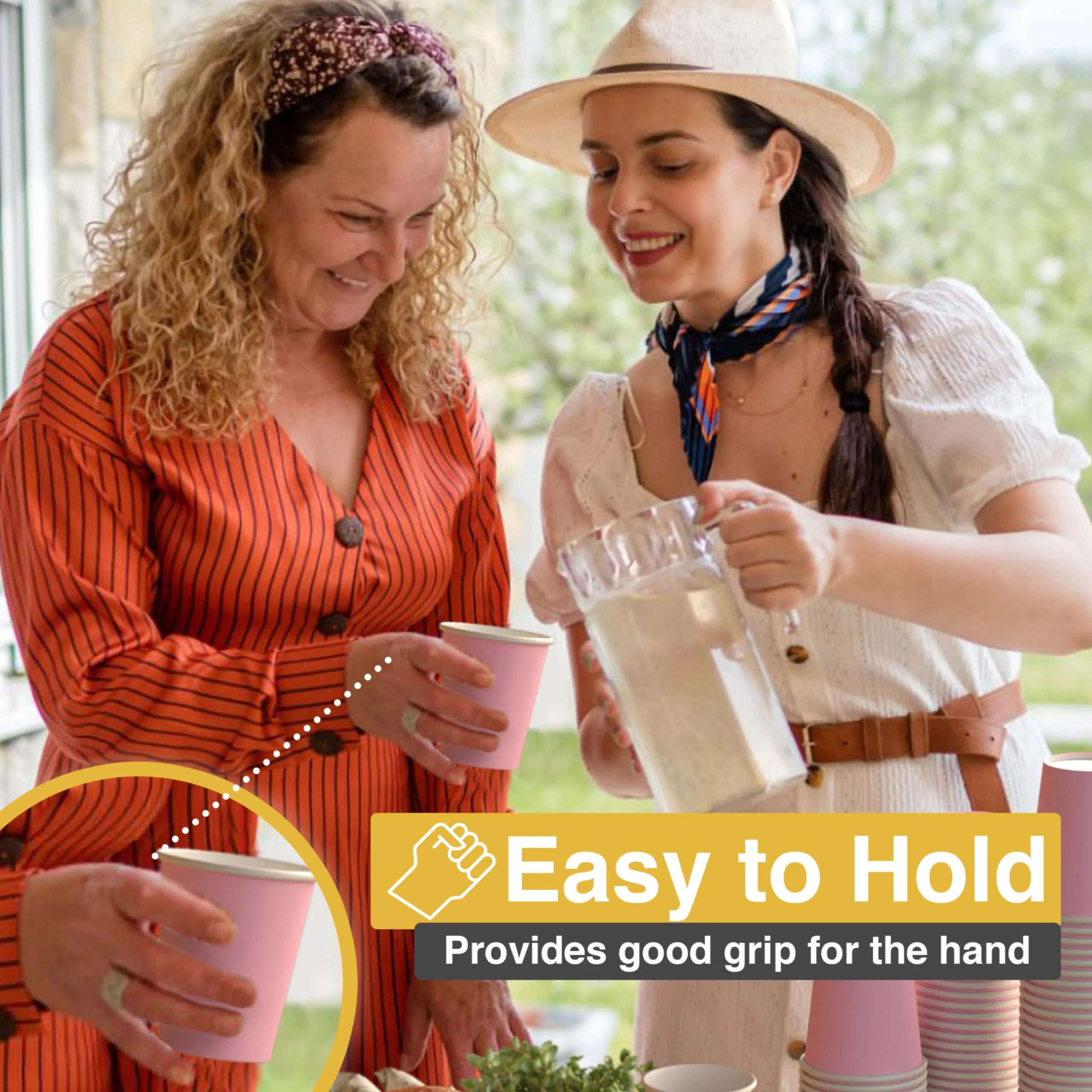 9 Oz. Pink Paper Cups | 100 Count