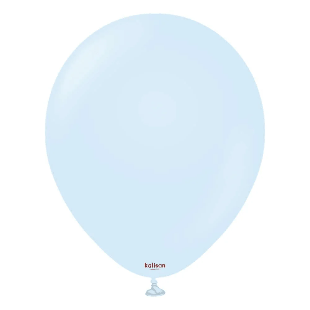 18 inch Kalisan Macaron Baby Blue Latex Balloons 25ct