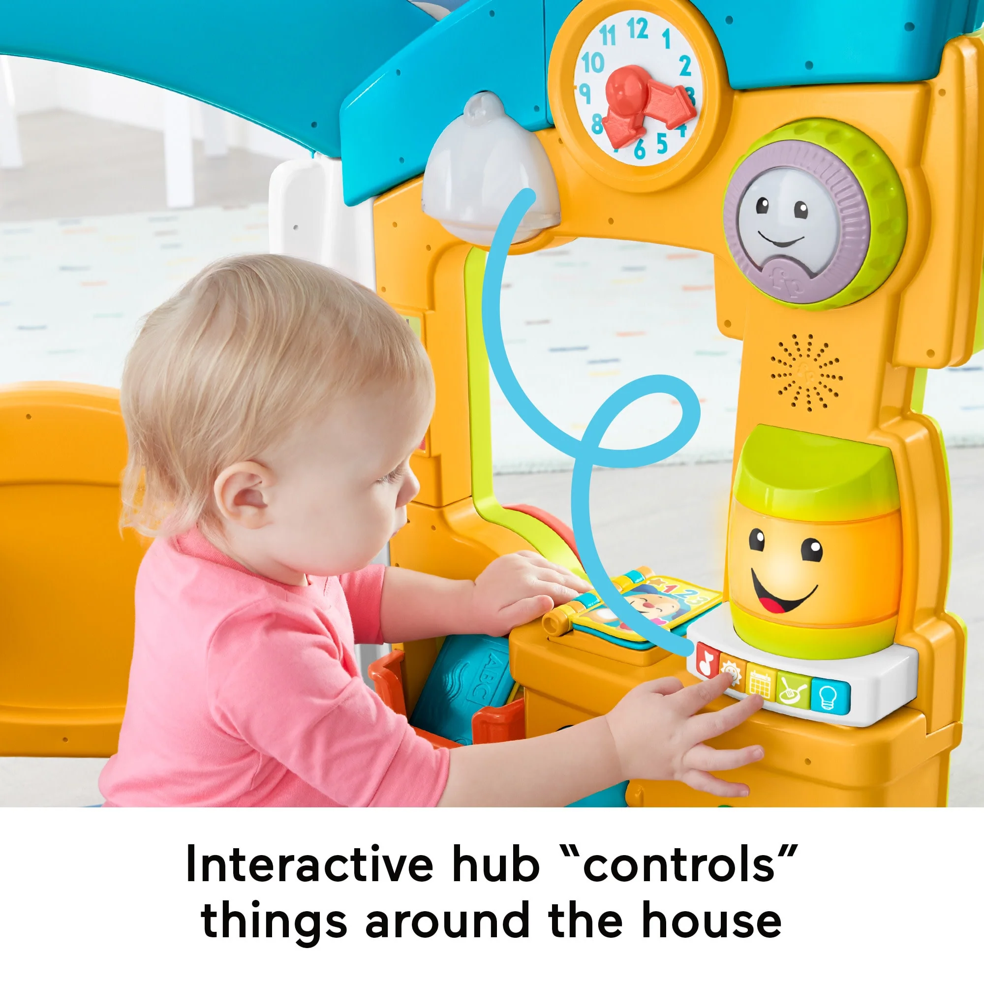 Fisher-Price Laugh & Learn Smart Learning Home Interactive Playhouse For Infants & Toddlers