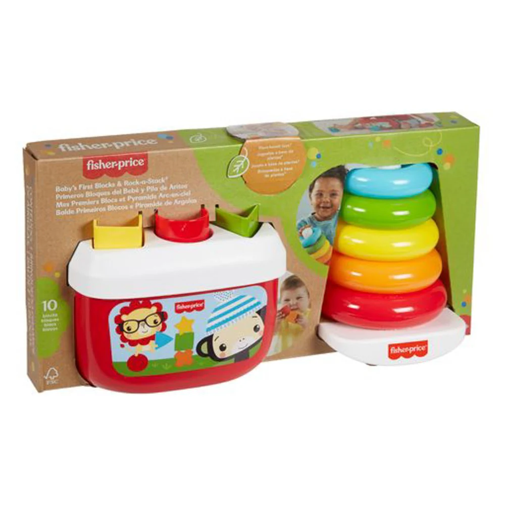 Fisher-Price Babys First Blocks and Rock-a-Stack
