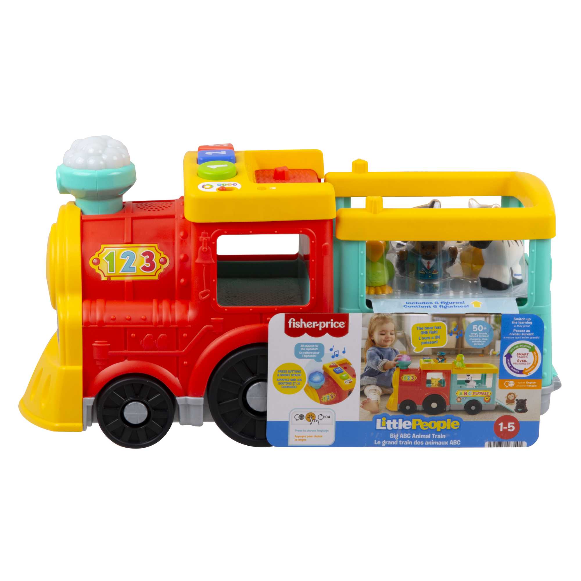 Fisher-Price Little People Big ABC Animal Train - English & French Version