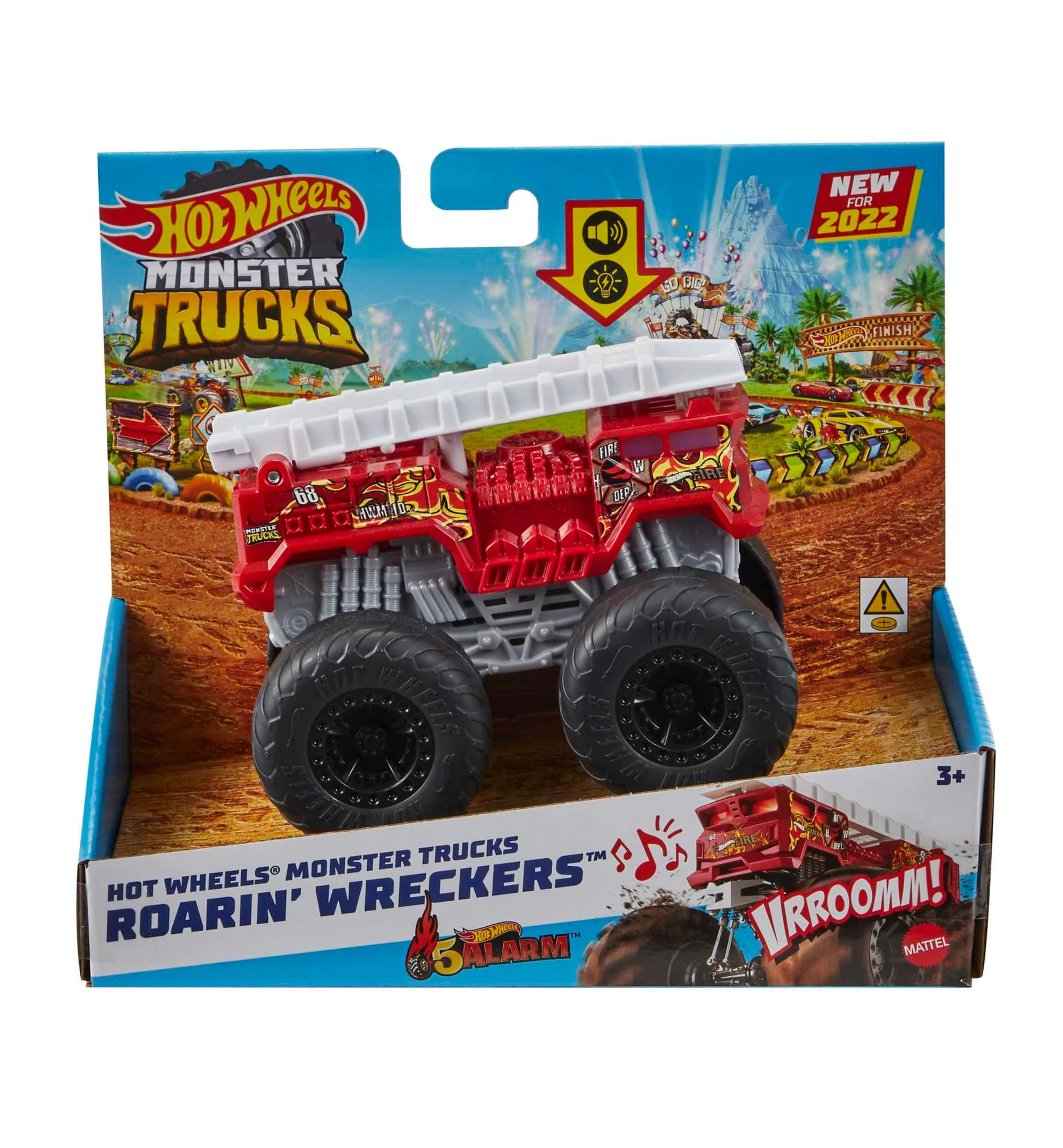 Hot Wheels Monster Trucks Roarin' Wreckers 5 Alarm
