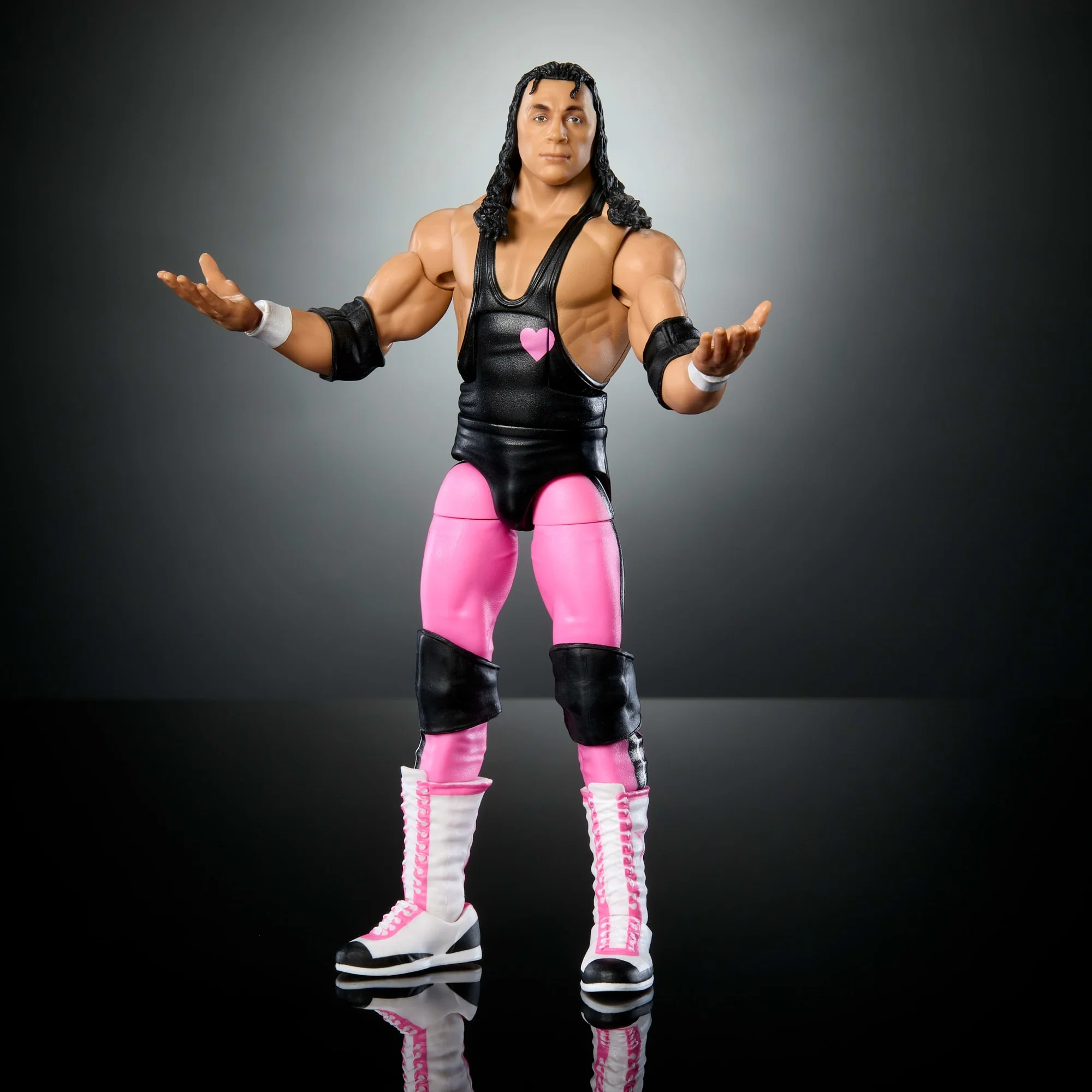WWE Elite Collection Premium Live EVent Bret Hart Action Figure Set, Wrestlemania Collectible