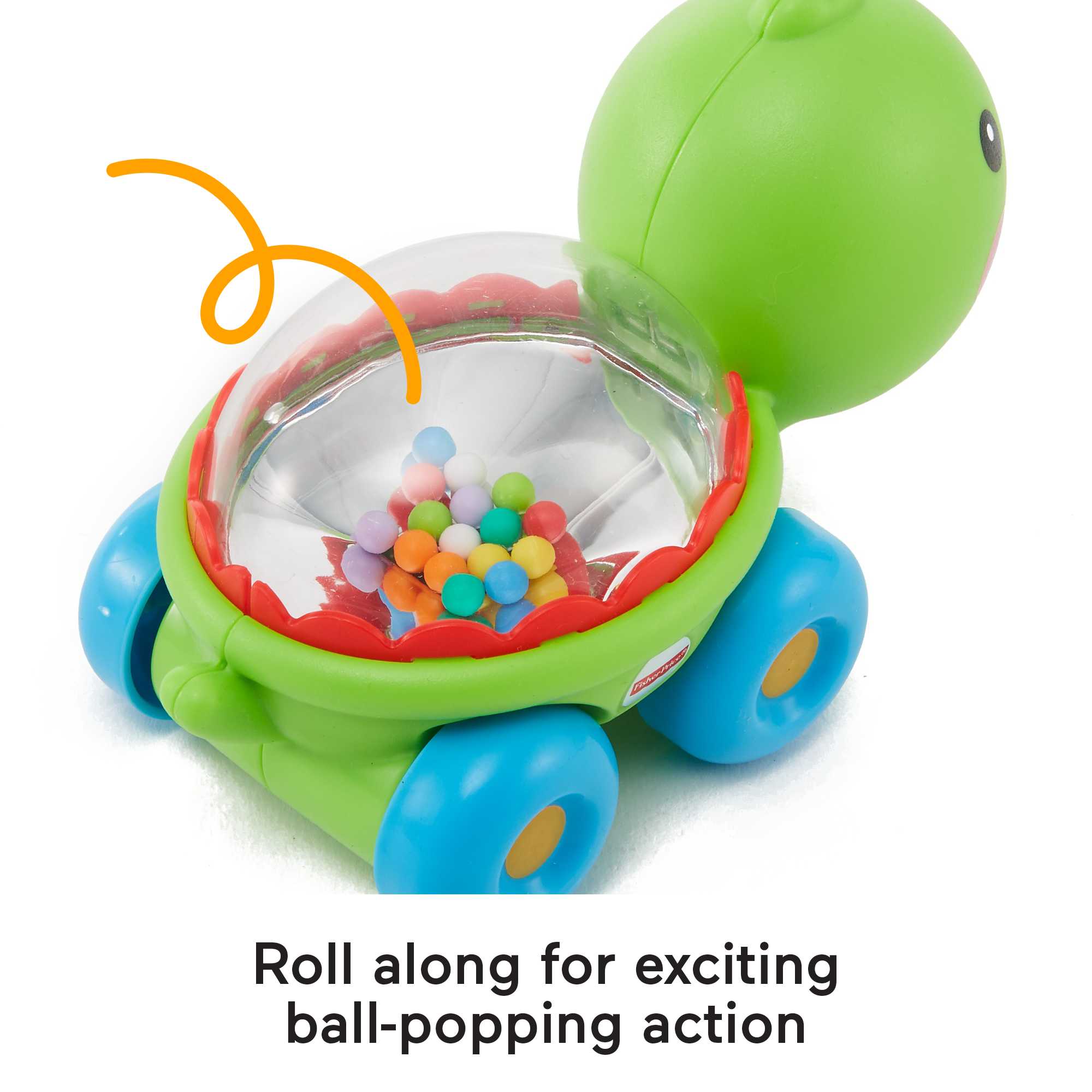 Fisher-Price Poppity Pop Turtle Push-Along Vehicle