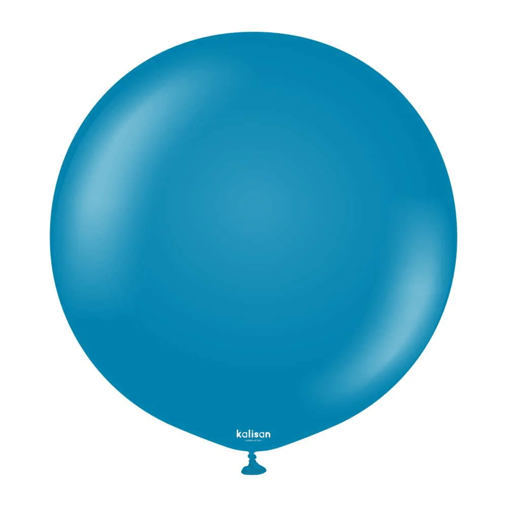 36 inch Kalisan Retro Deep Blue Latex Balloons 2ct