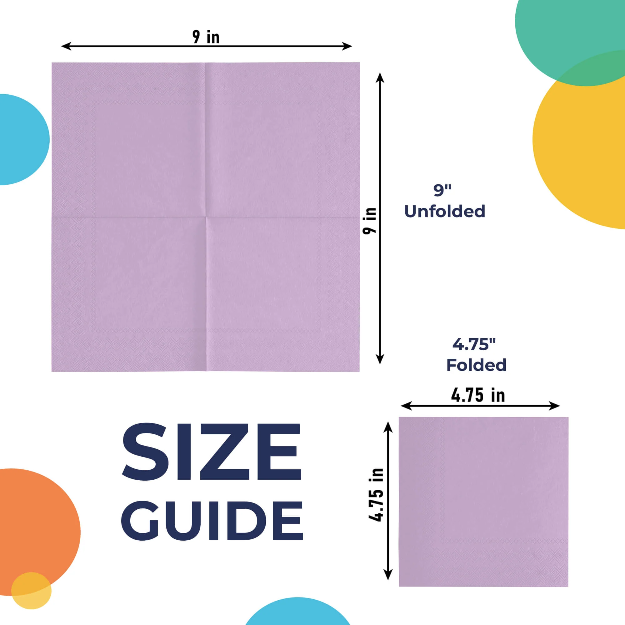 Lavender Beverage Napkins | 20 Count