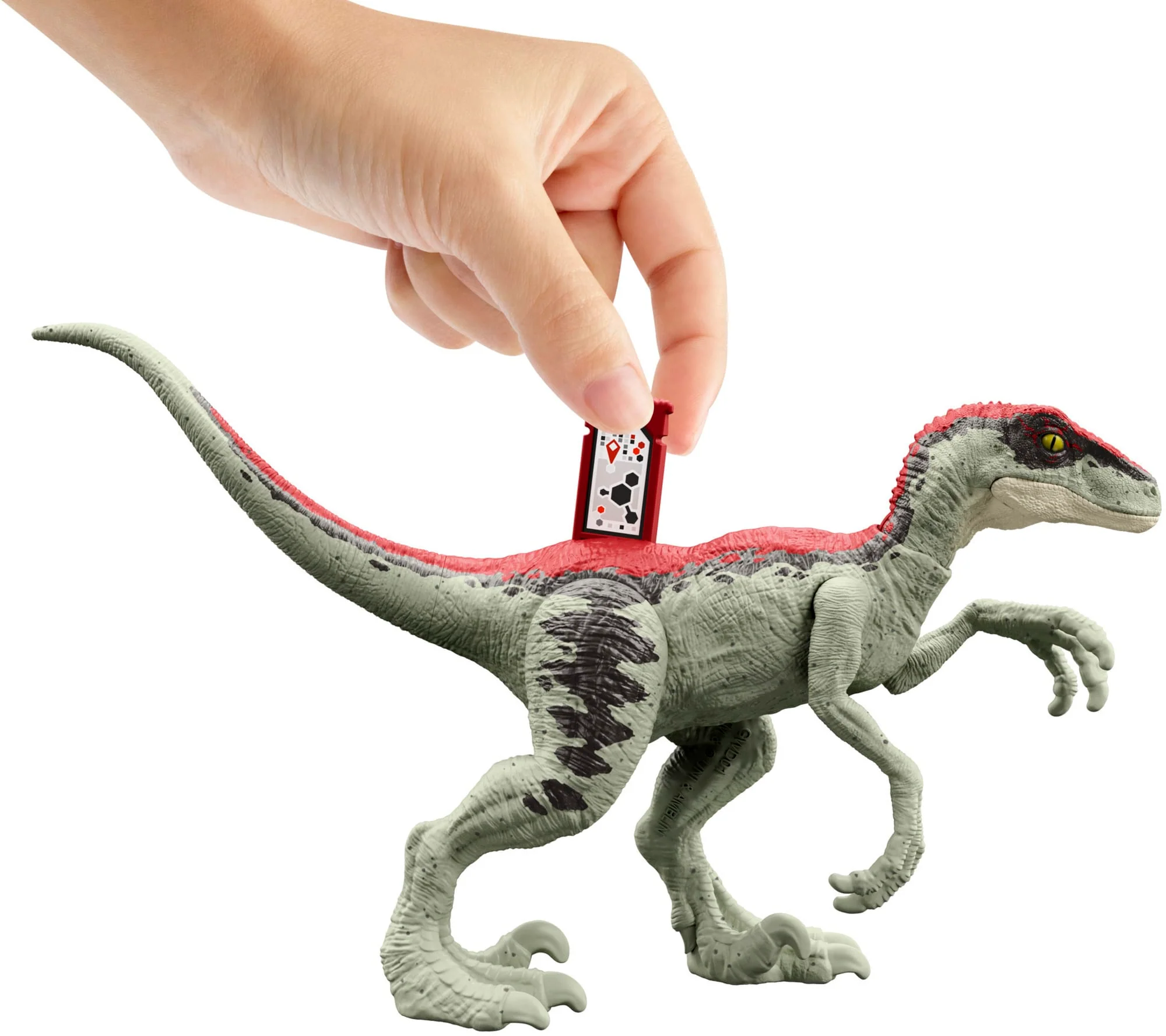 Jurassic Park ��93 Classic Dennis Nedry Action Figure, Motorcycle & Dinosaur Toy Set, 3.75-in Scale