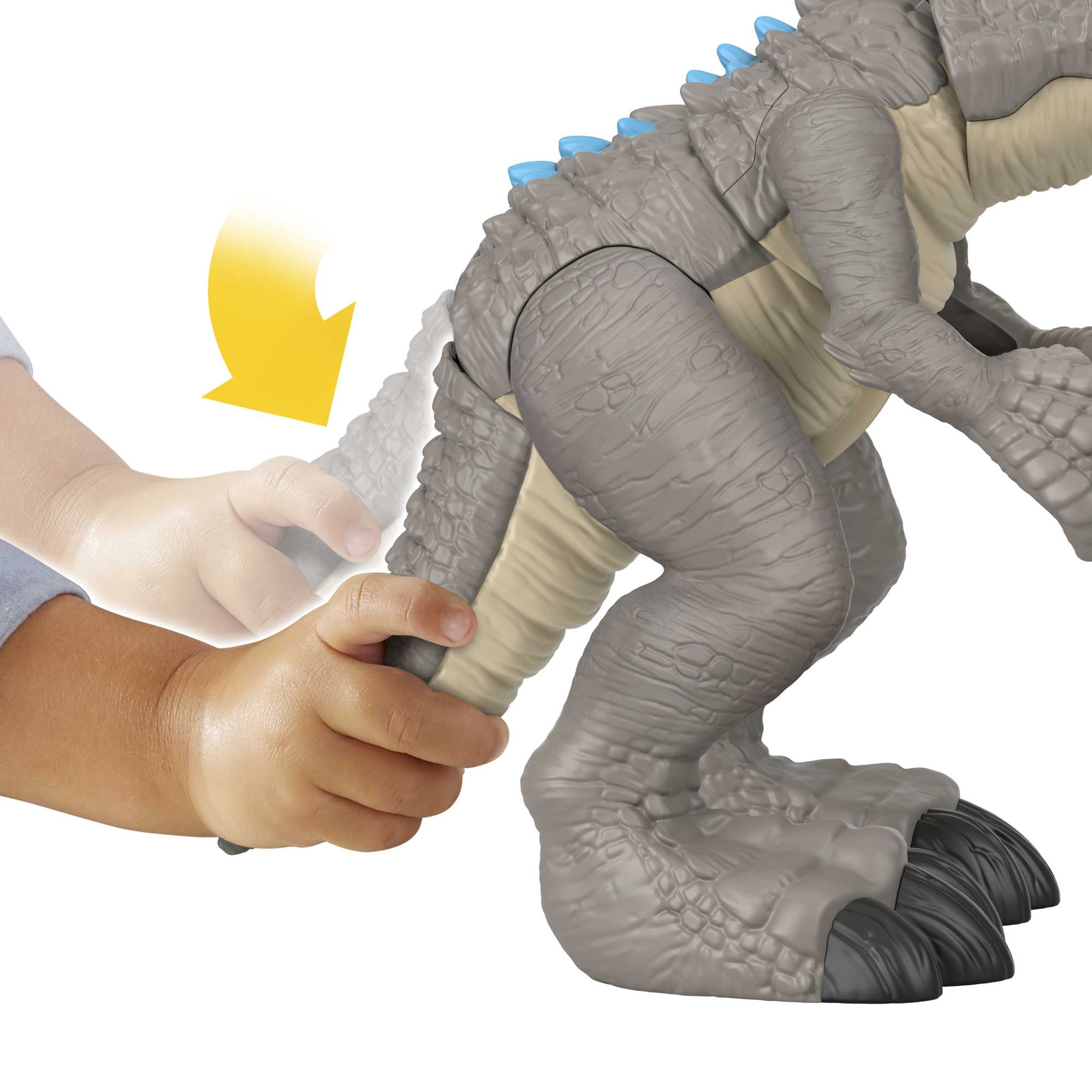 Imaginext Jurassic World Indominus Rex Dinosaur Toy With thrashing Action For Preschool Child