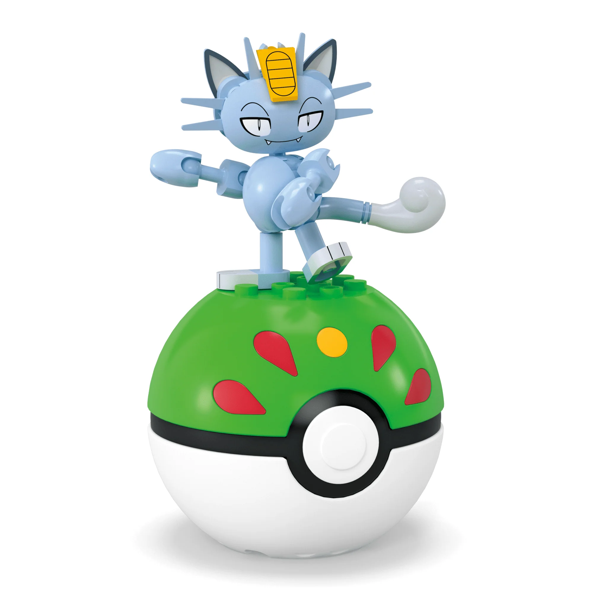 MEGA Pok��mon Alolan Meowth Building Toy Kit, Poseable Action Figure (28 Pieces) For Kids