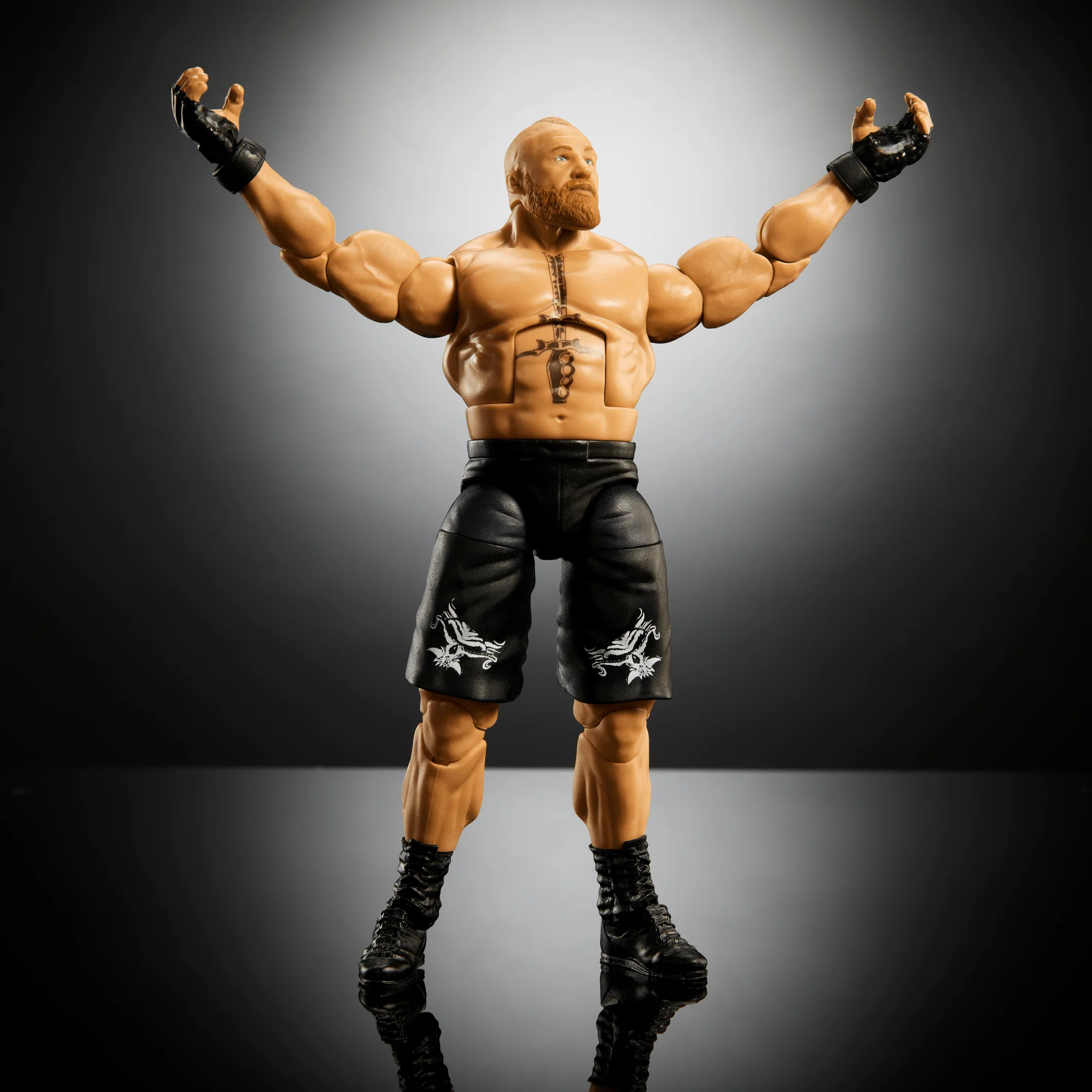 WWE Action Figure Elite Collection Royal Rumble Brock Lesnar With Build-A-Figure