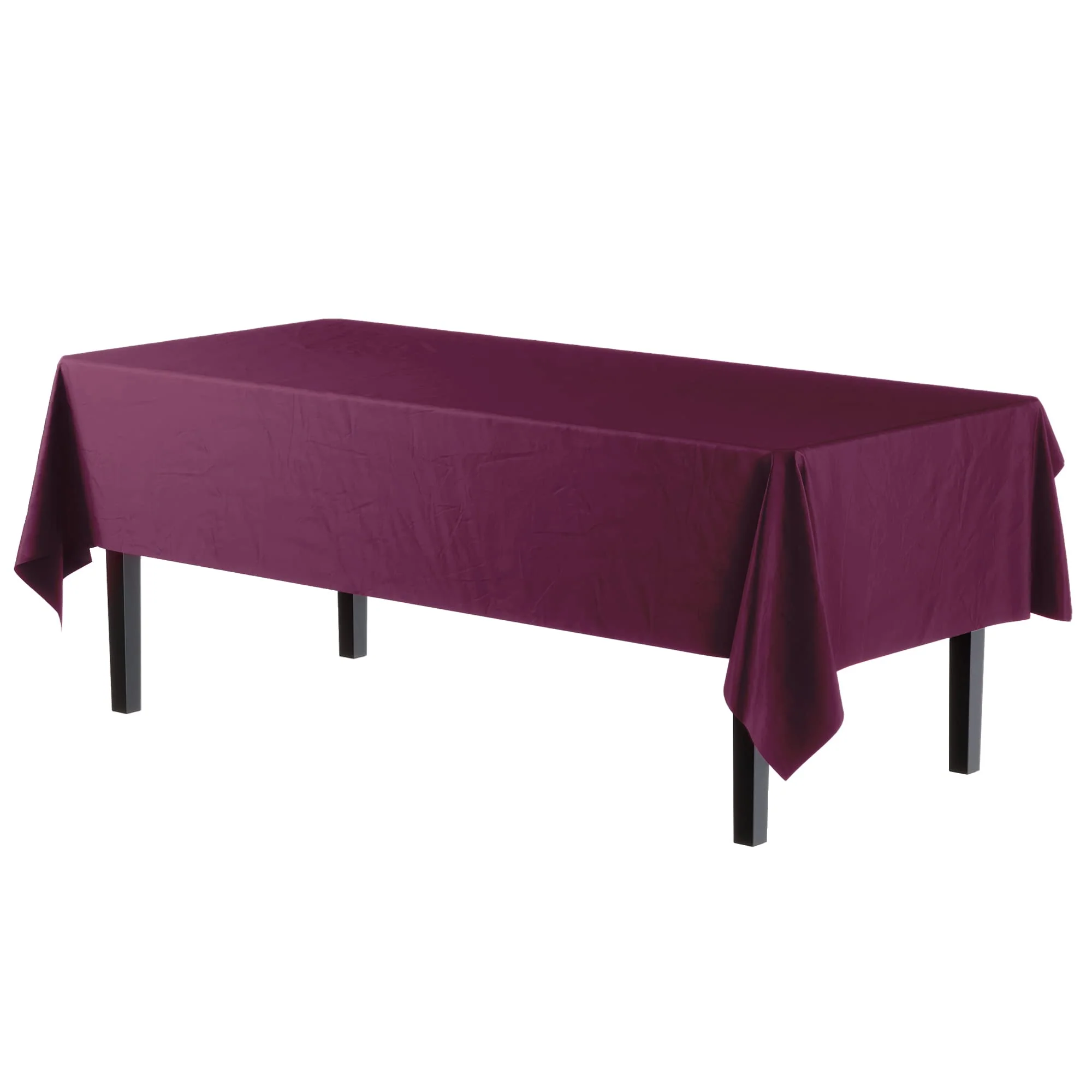 Plum Plastic Table Cover