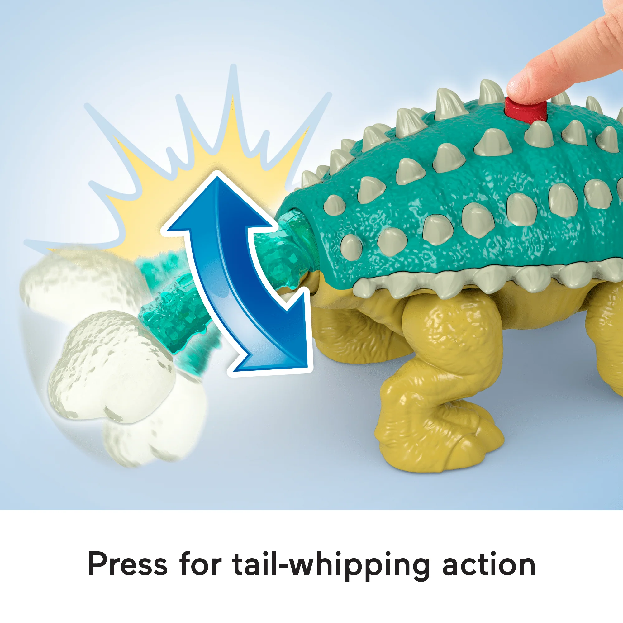 Imaginext Jurassic World Bumpy & Ben Dinosaur Toy Set For Preschool Kids, 2 Pieces