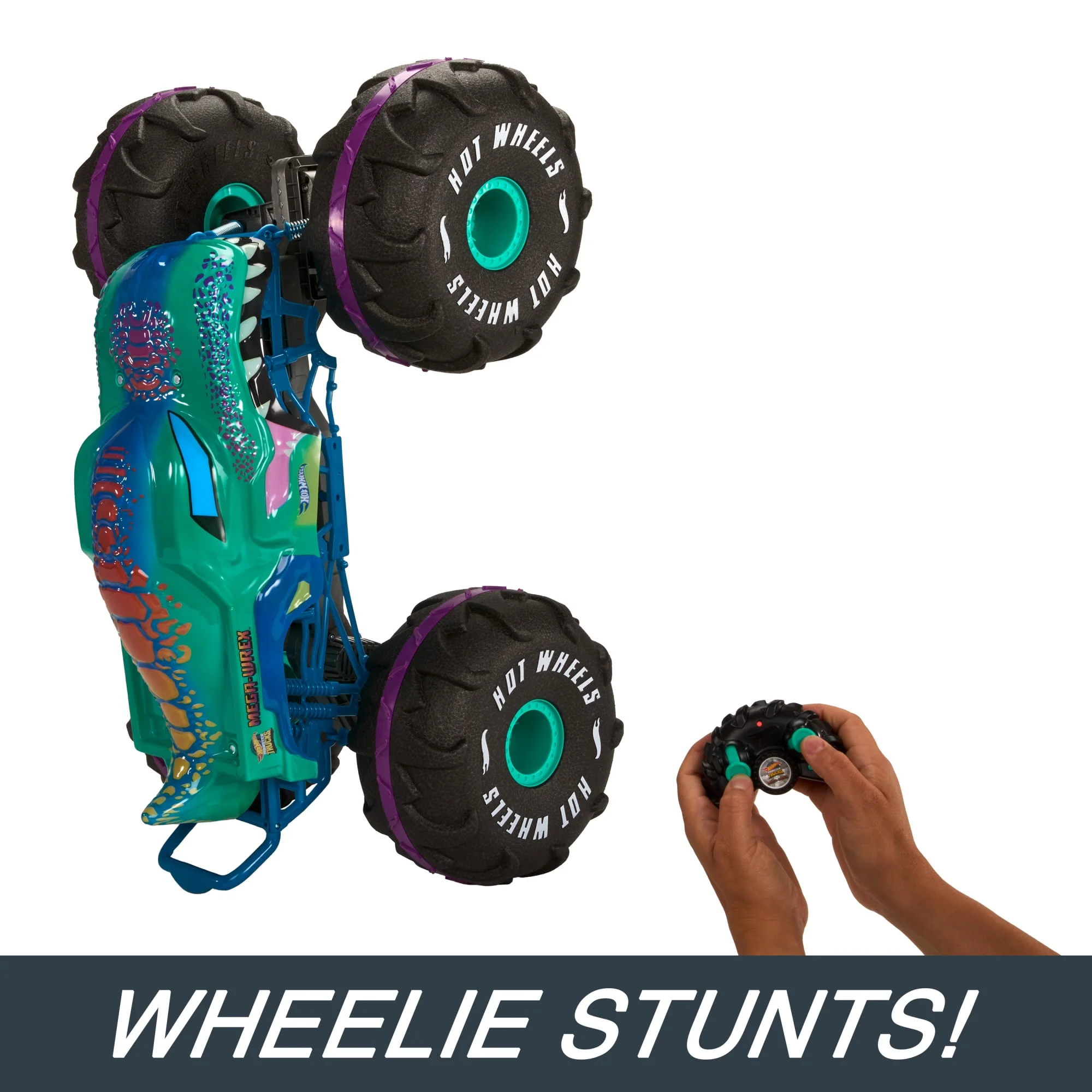 Hot Wheels Monster Trucks RC Battery-Powered 1:6th Scale MEGA-Wrex