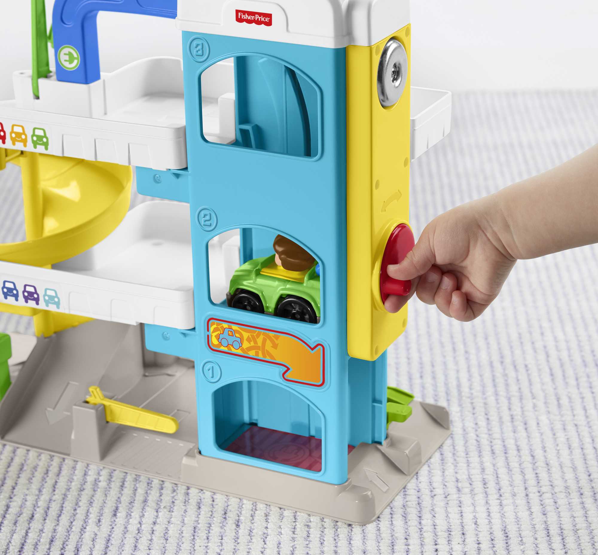 Fisher-Price Little People Helpful Neighbor's Garage With 2 Wheelies Vehicles