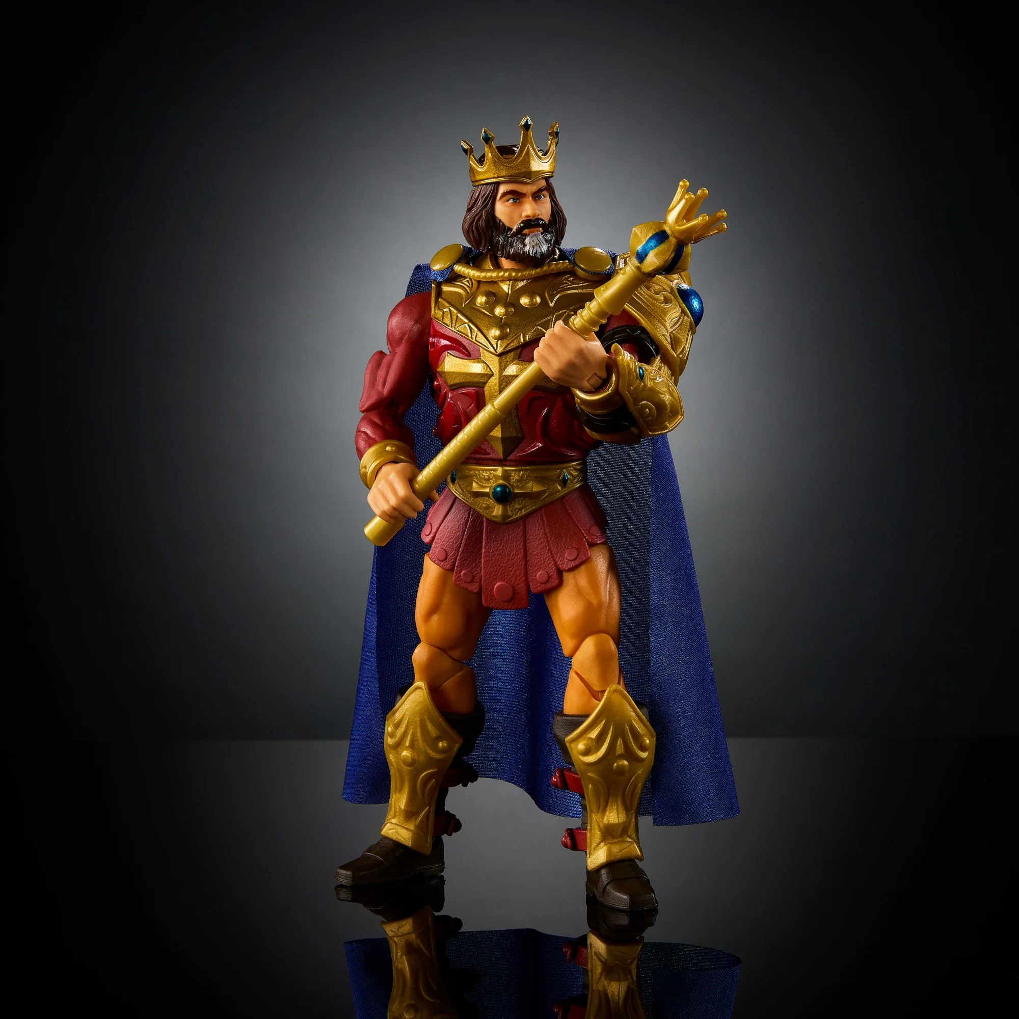 Masters Of The Universe Masterverse New Eternia King Randor MOTU Action Figure Toy, 30 Articulations