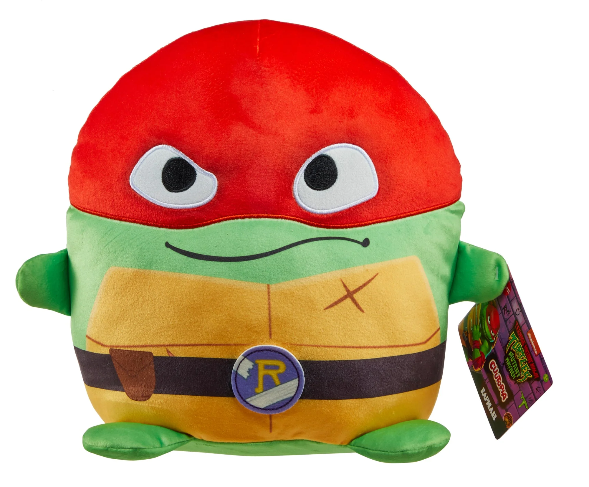 Teenage Mutant Ninja Turtles: Mutant Mayhem Plush Toys Cuutopia, 10 Inch TMNT Rounded Pillows, Key Movie Characters