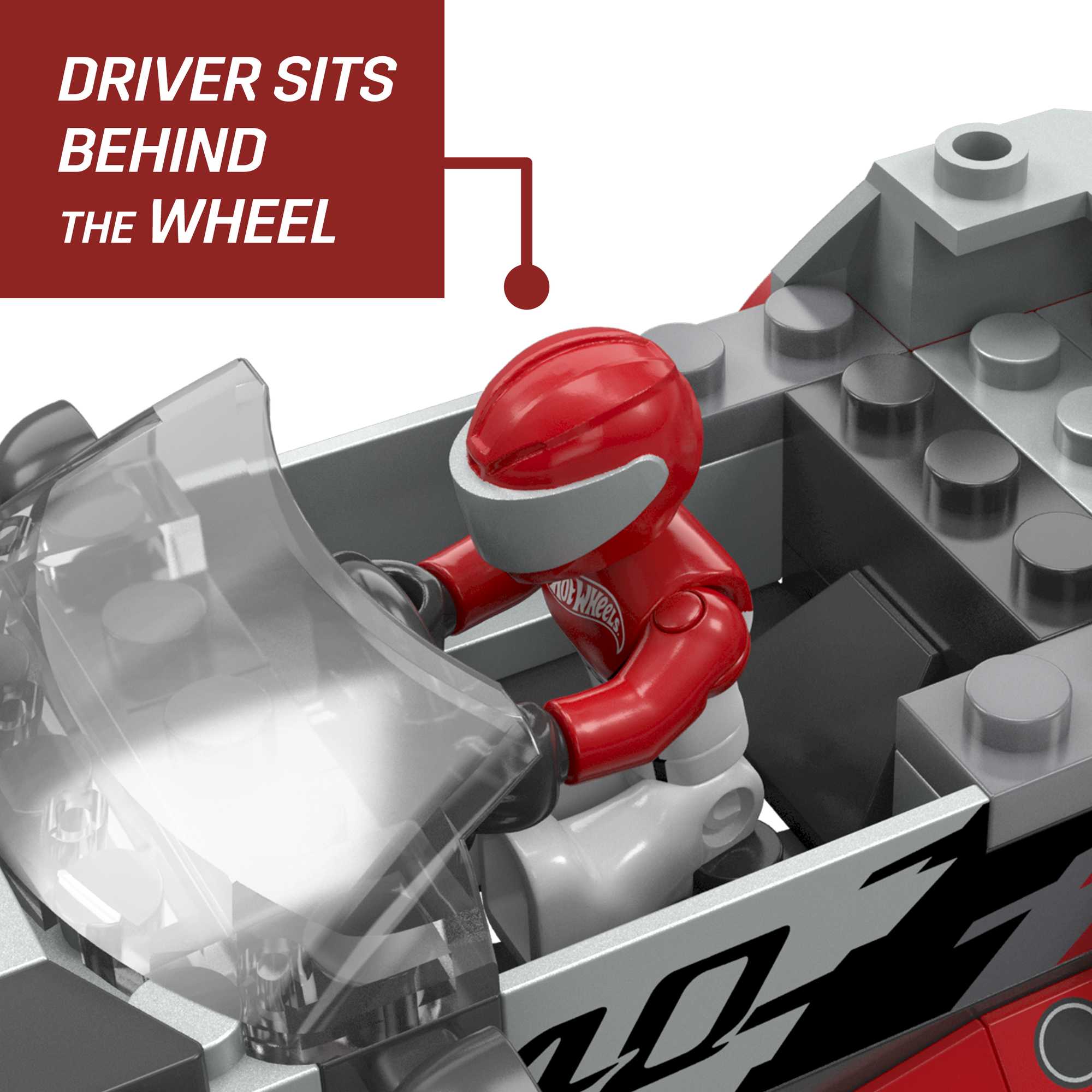 MEGA Hot Wheels Audi RS 6 GTO Concept Toy Car Building Kit With 1 Figure (77 Pieces)