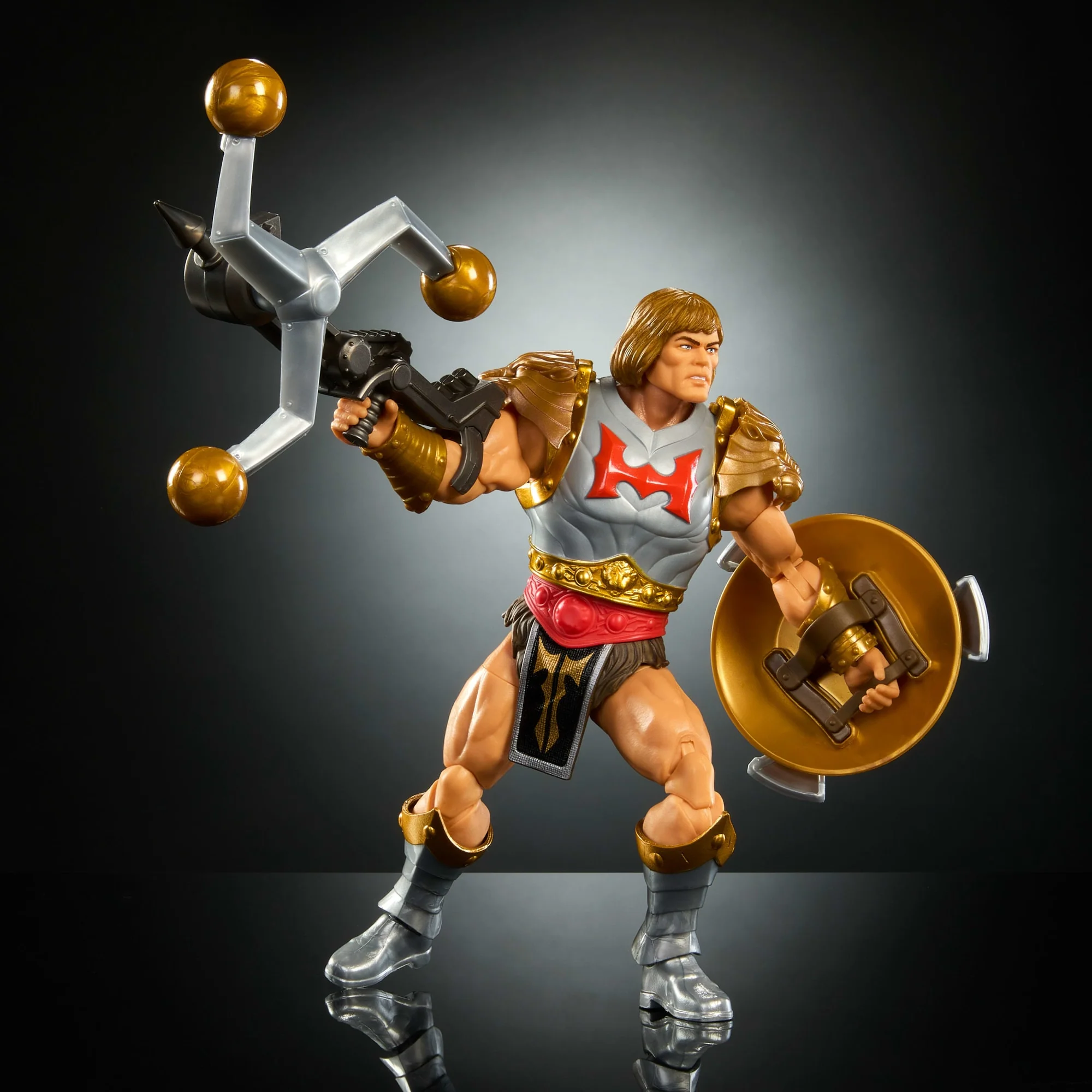 Masters Universe Masterverse New Eternia Flying Fists He-Man, MOTU Action Figure, 30 Articulations