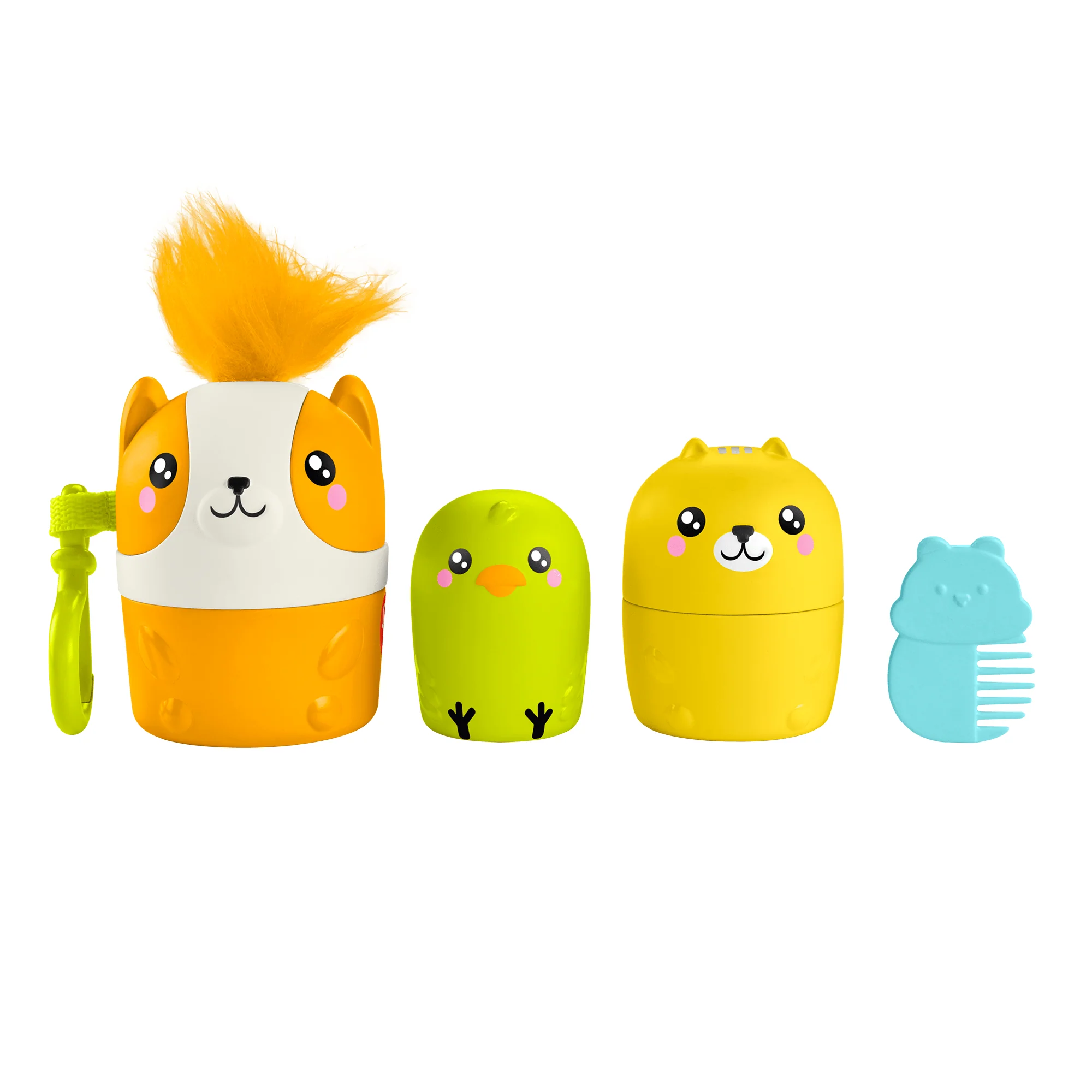 Fisher-Price FP Pets On-The-Go Nesting Pets Stacking Toy For Preschool Kids, 4 Pieces
