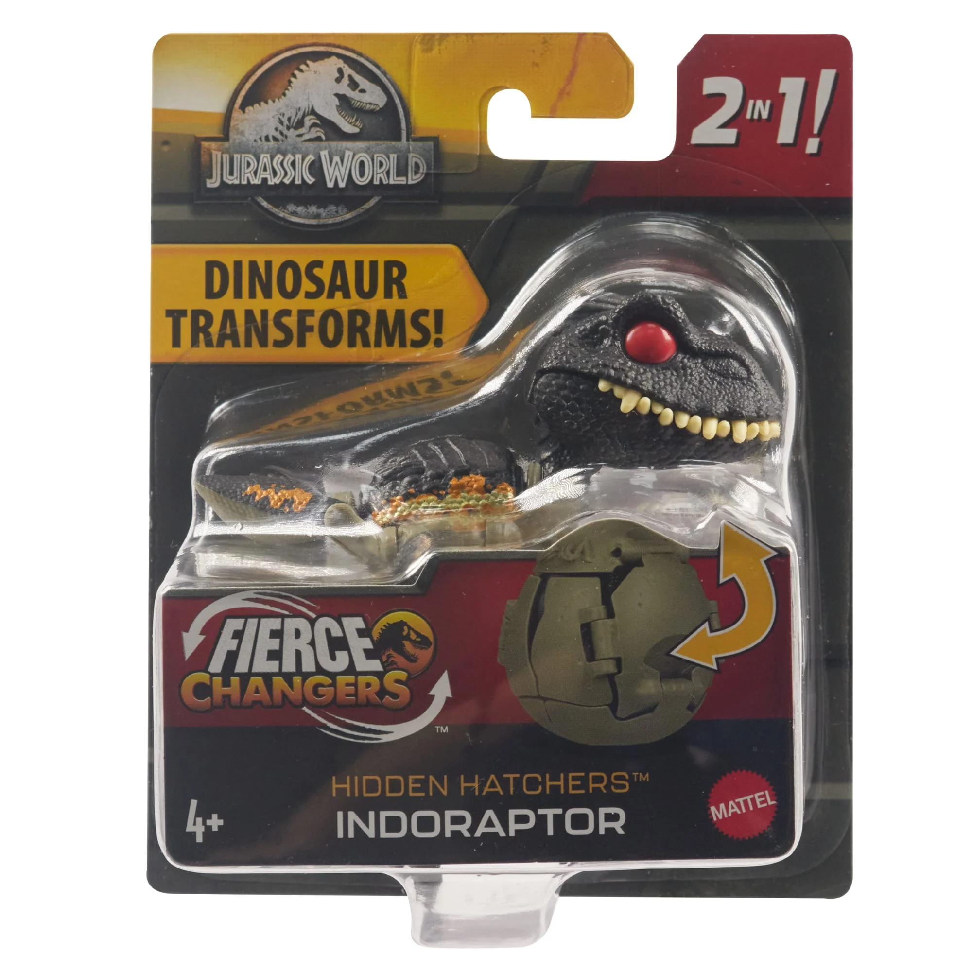 Jurassic World Egg To Indoraptor Dinosaur Transforming Toy Hidden Hatchers