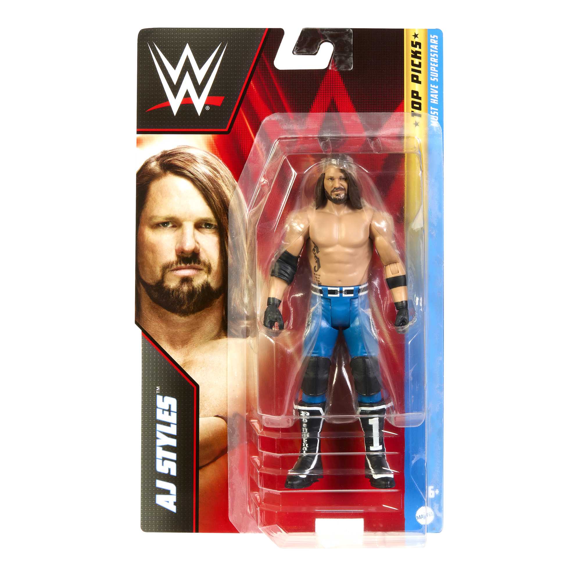 Wwe?-Aj Styles-Figurine Articul��e Grands Champions