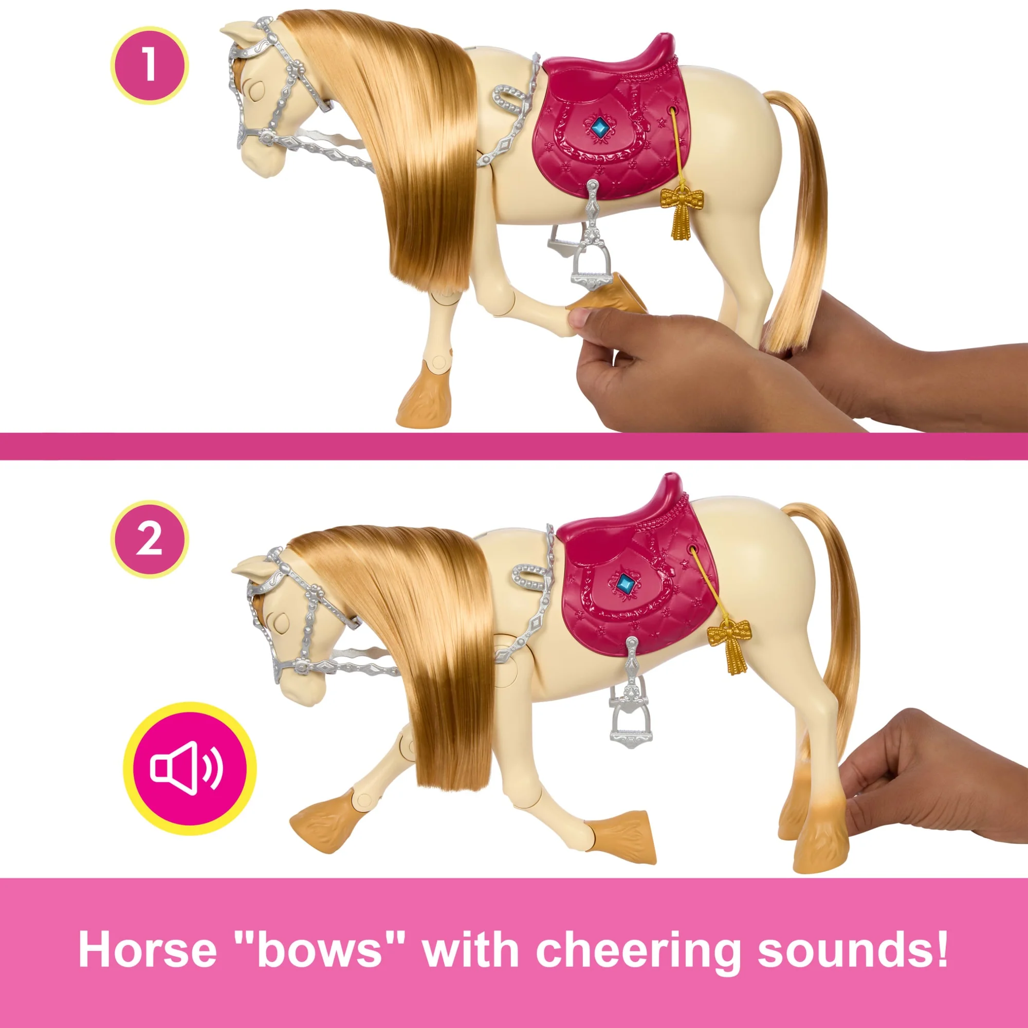 Barbie Mysteries: The Great Horse Chase interactive Toy Horse With Sounds, Music & Accessories