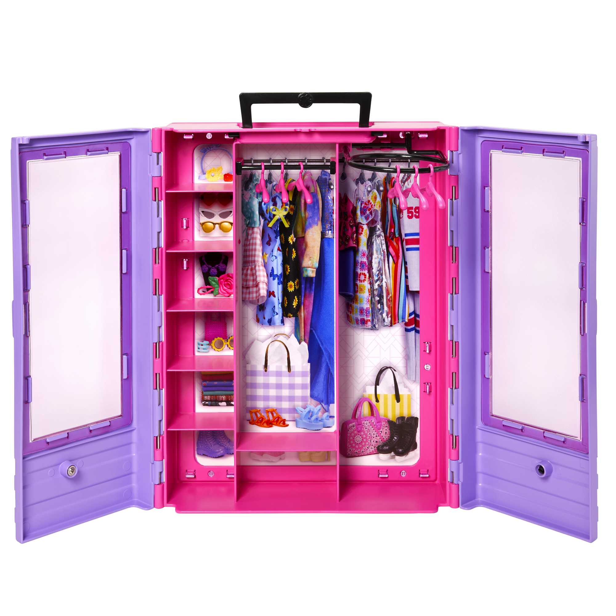 Barbie Ultimate Closet Doll And Playset Portable Fashion Toy With Doll, Clothes And Accessories
