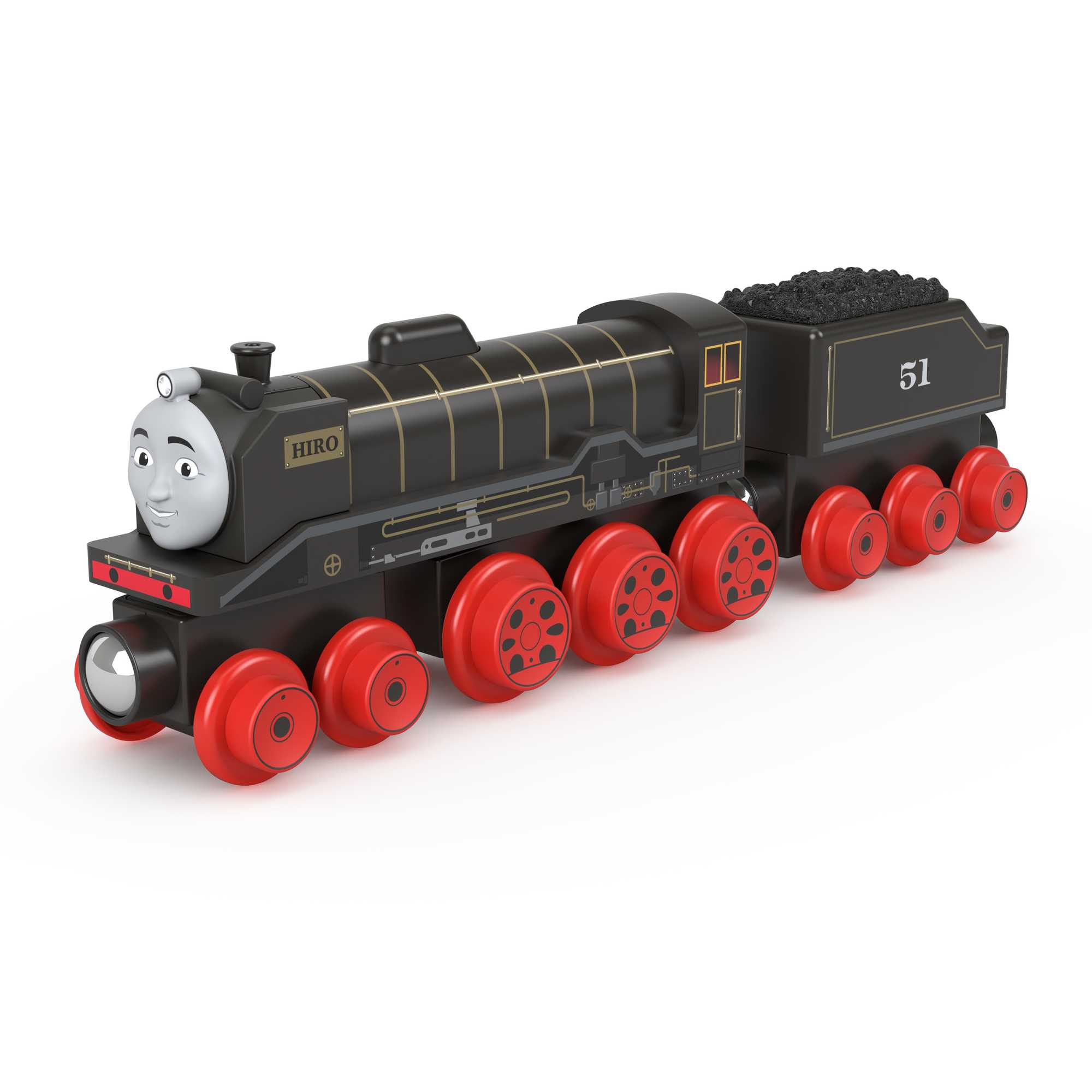 Thomas & Friends Wooden Railway Hiro Train, Engine And Coal Car