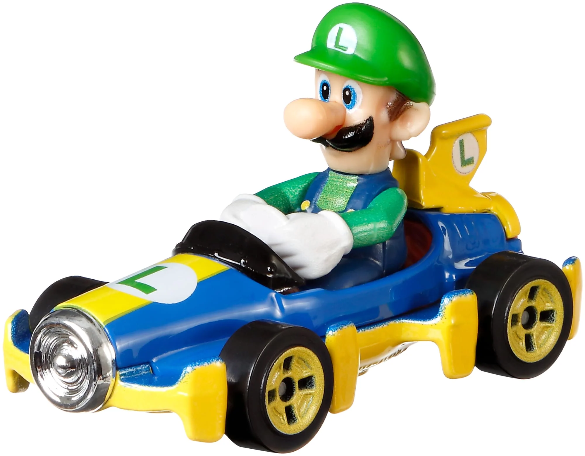 Hot Wheels Mario Kart Luigi, Mach 8 Vehicle