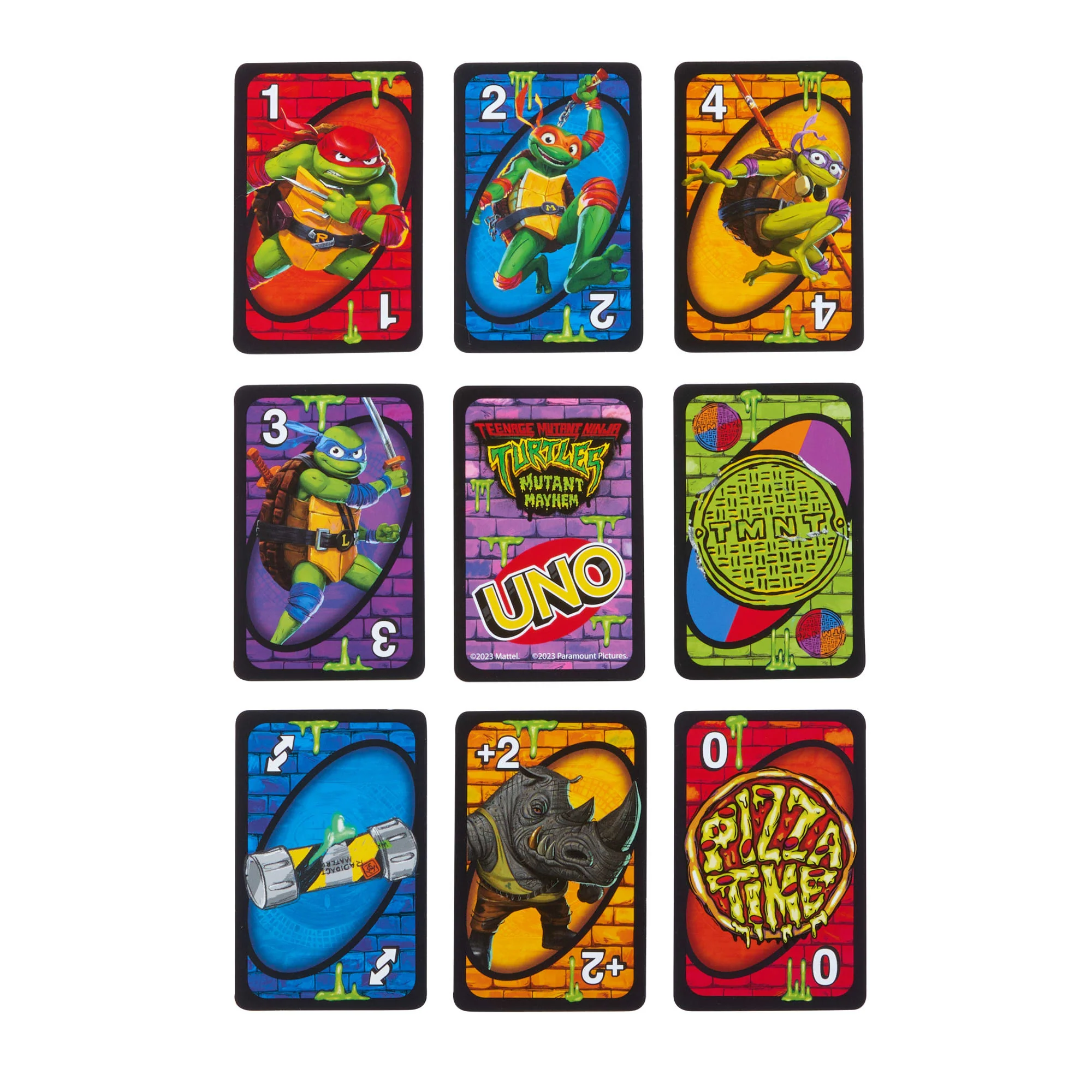 UNO Teenage Mutant Ninja Turtles Mutant Mayhem Card Game For Family Night Inspired By the Movie